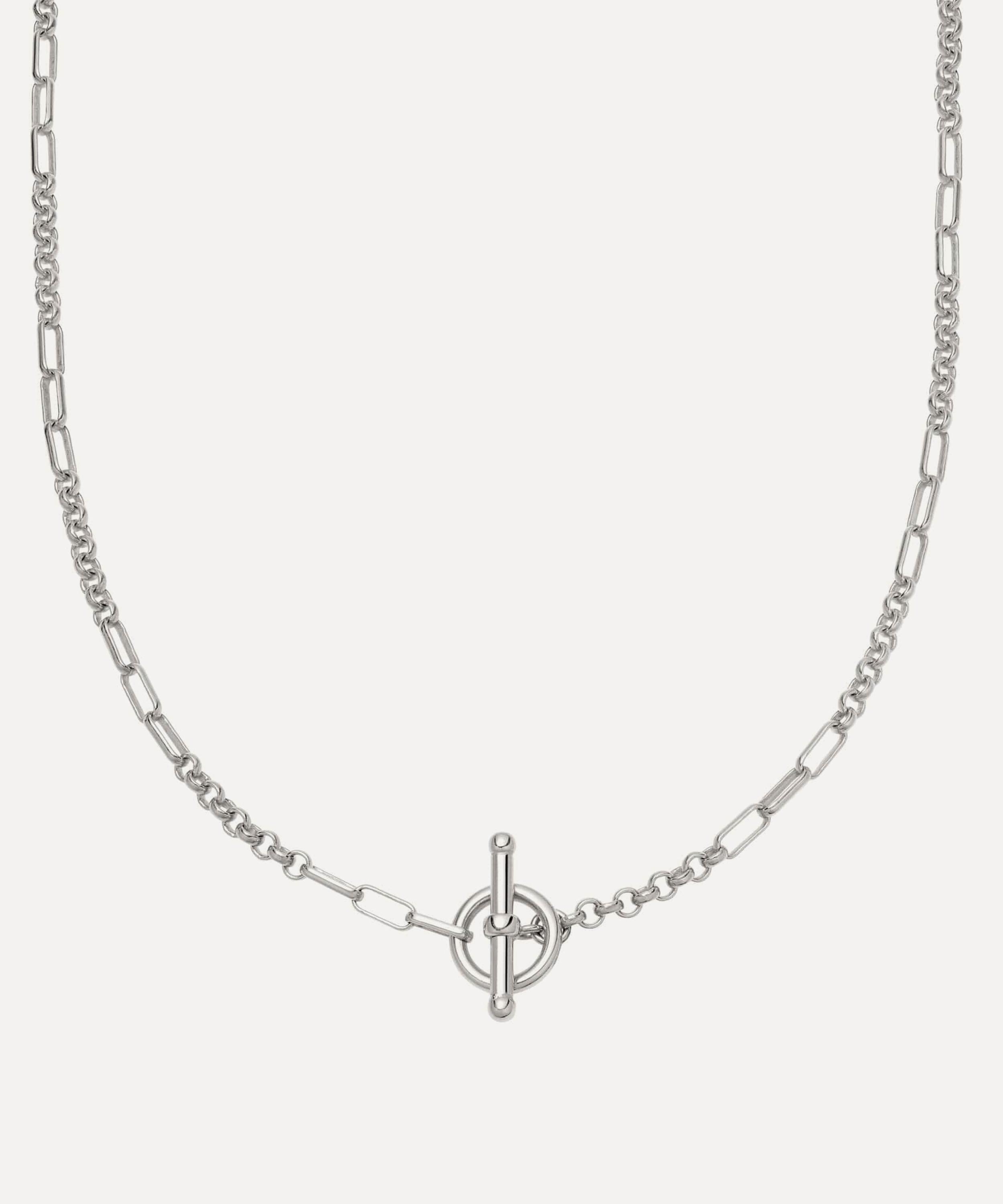 Daisy London - Sterling Silver Est&eacute;e Lalonde Interlock Chain Necklace image number 0