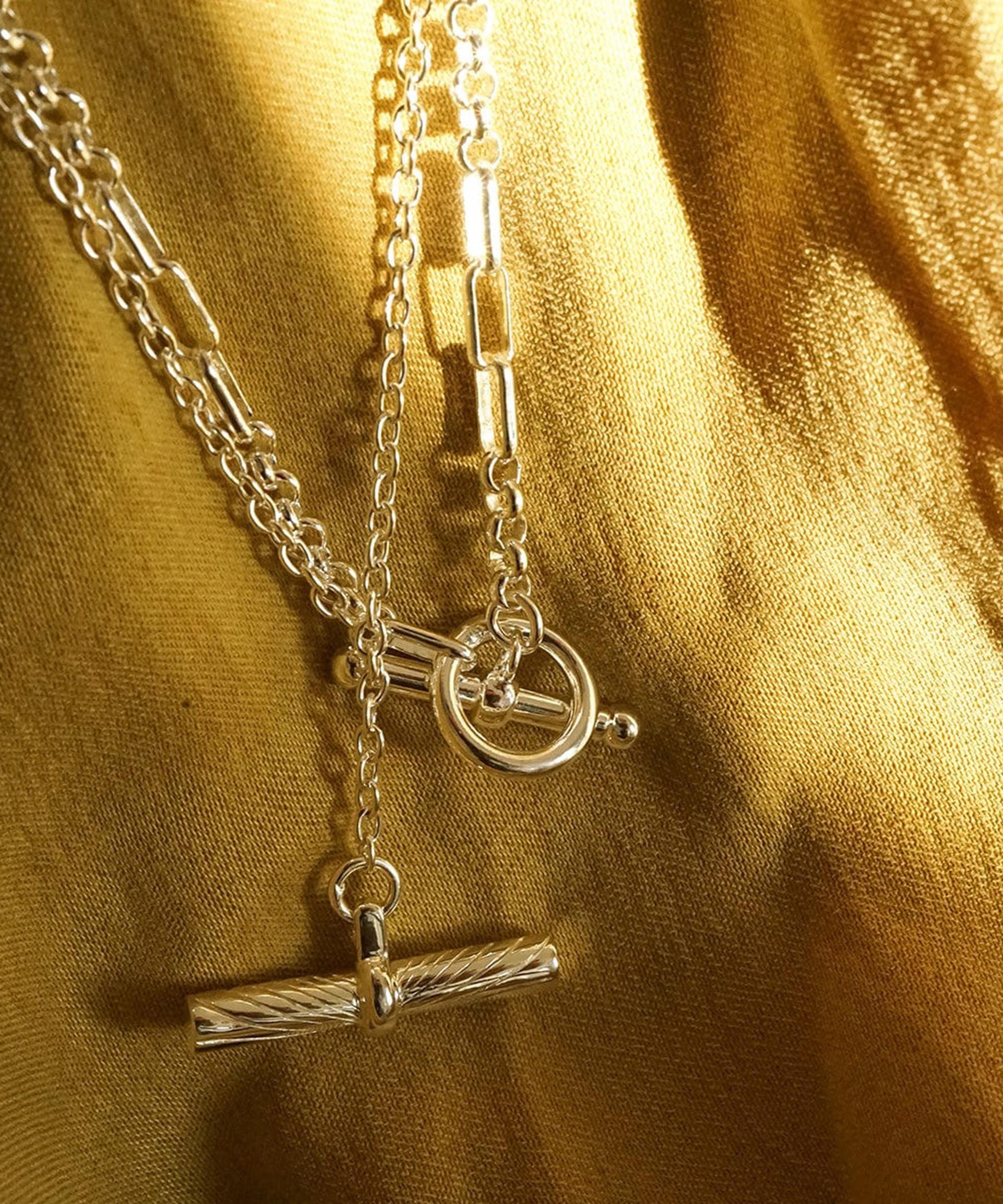 Daisy London - Sterling Silver Est&eacute;e Lalonde Interlock Chain Necklace image number 3