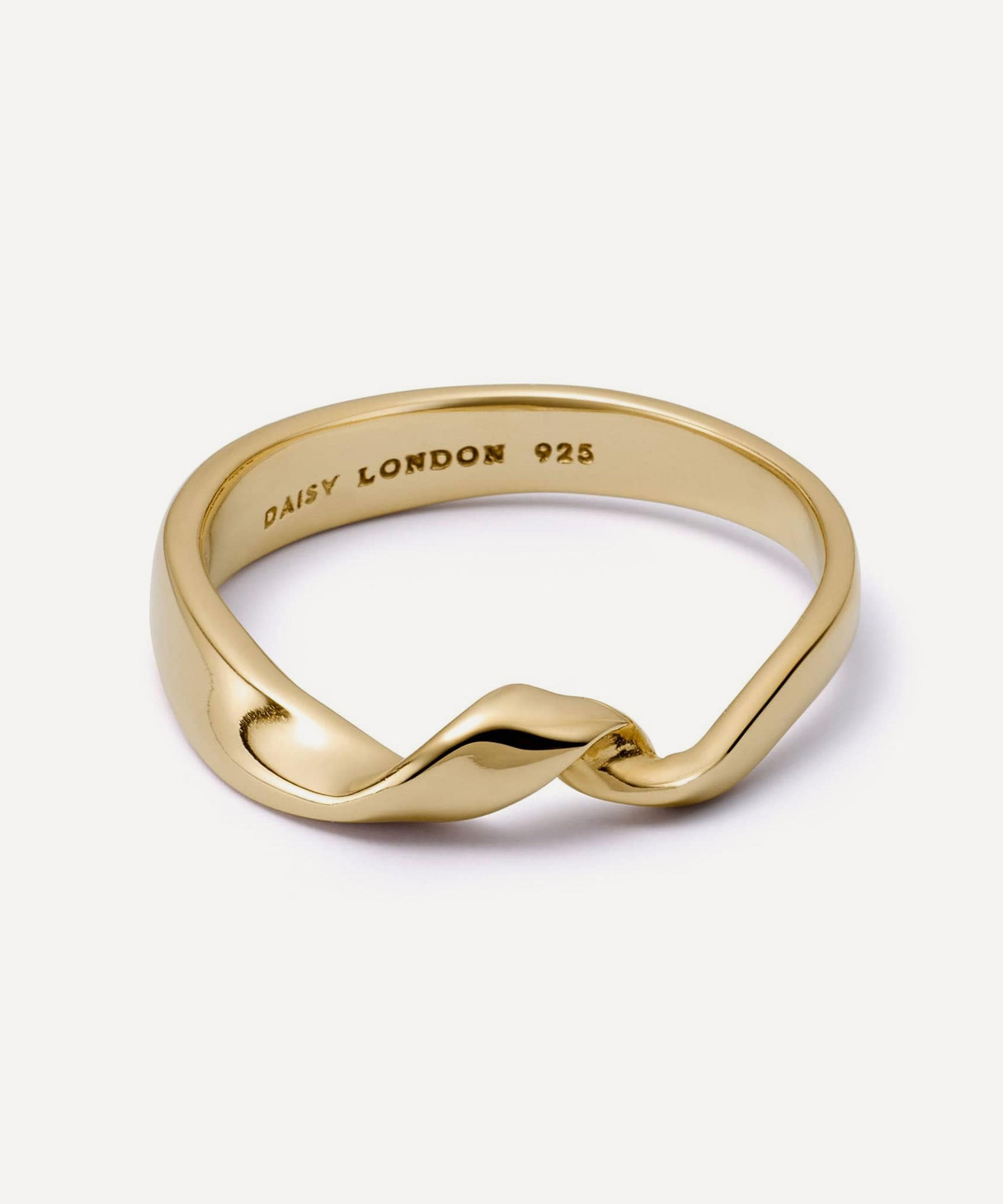 Daisy London - 18ct Gold-Plated Est&eacute;e Lalonde Flow Ring