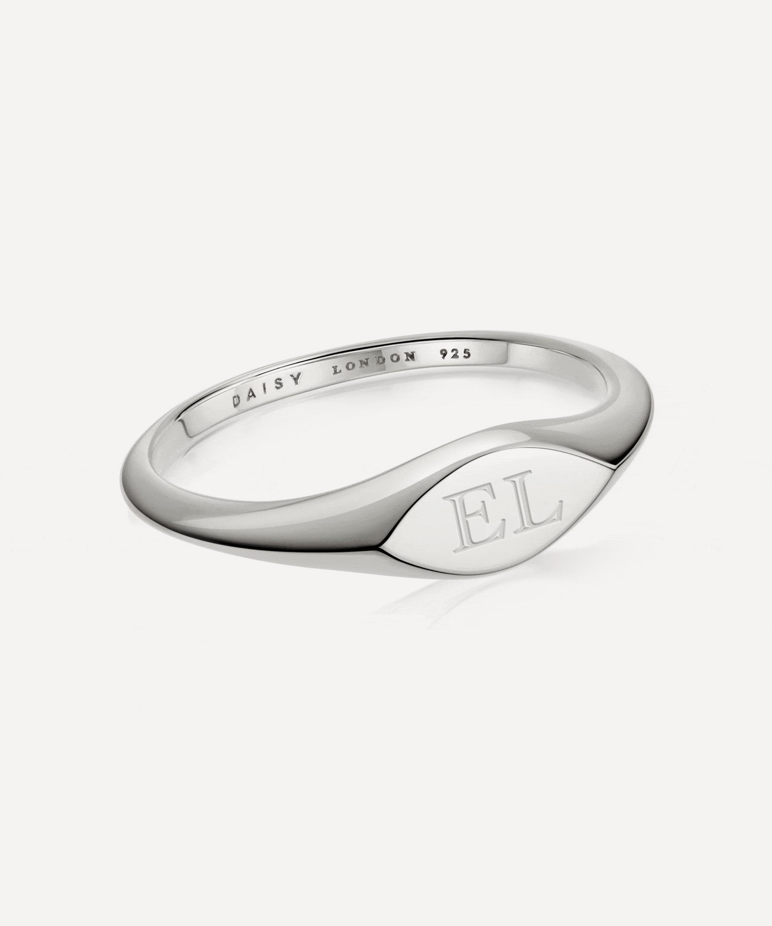 Daisy London - Sterling Silver Est&eacute;e Lalonde Mini Signet Ring