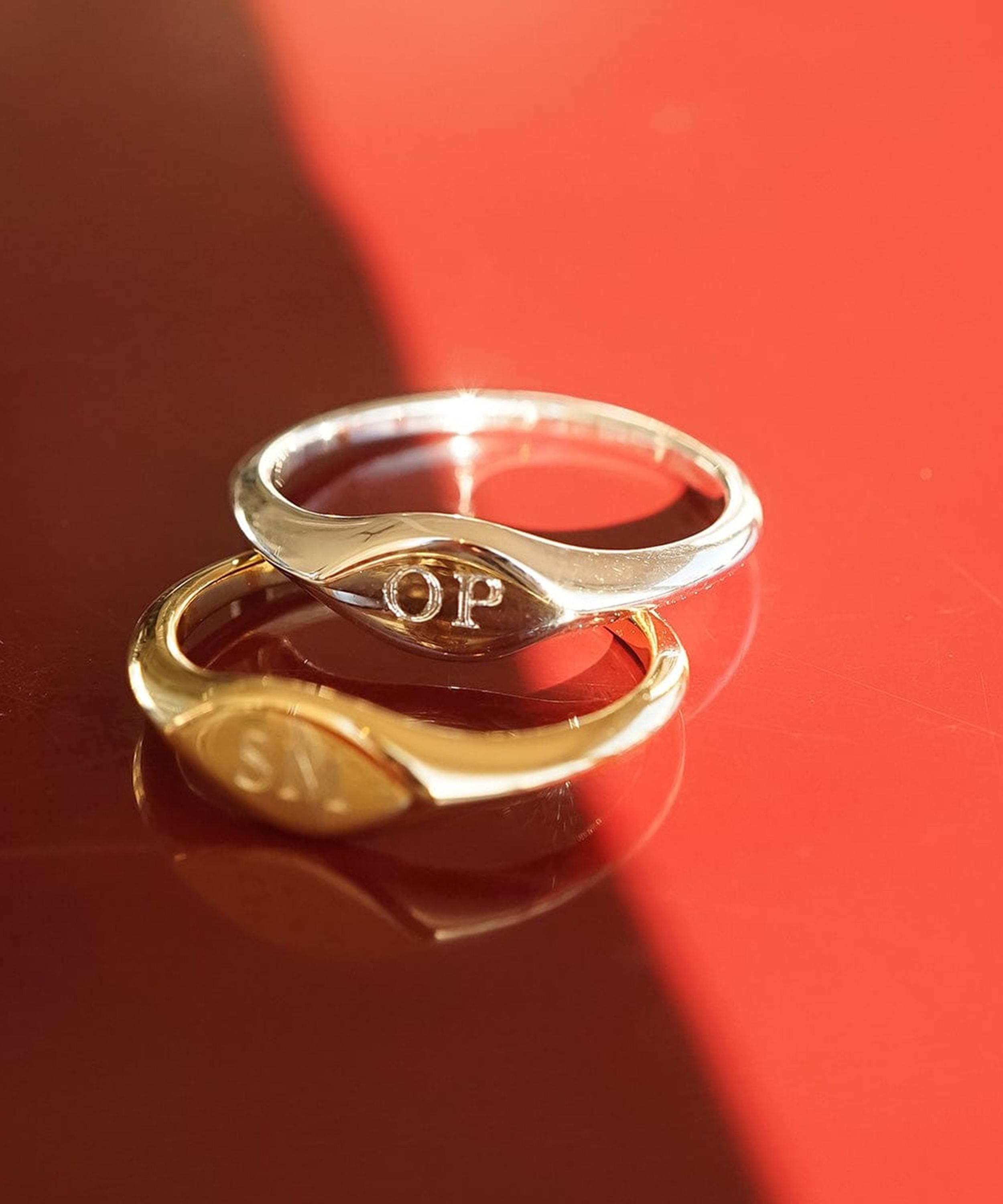 Daisy London - Sterling Silver Est&eacute;e Lalonde Mini Signet Ring image number 3
