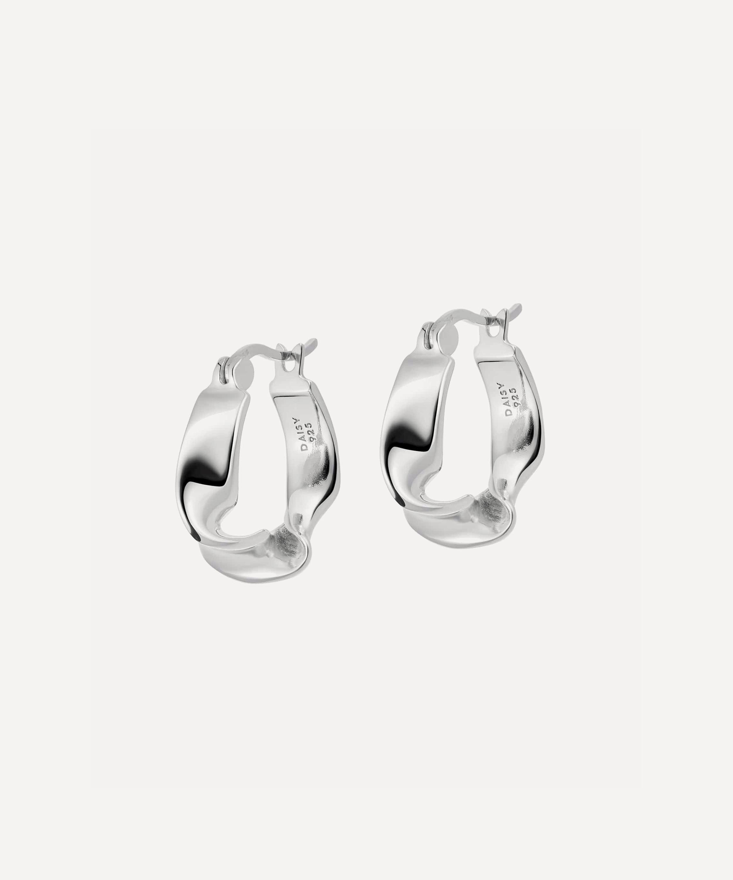 Daisy London - Sterling Silver Est&eacute;e Lalonde Flow Hoop Earrings image number 0