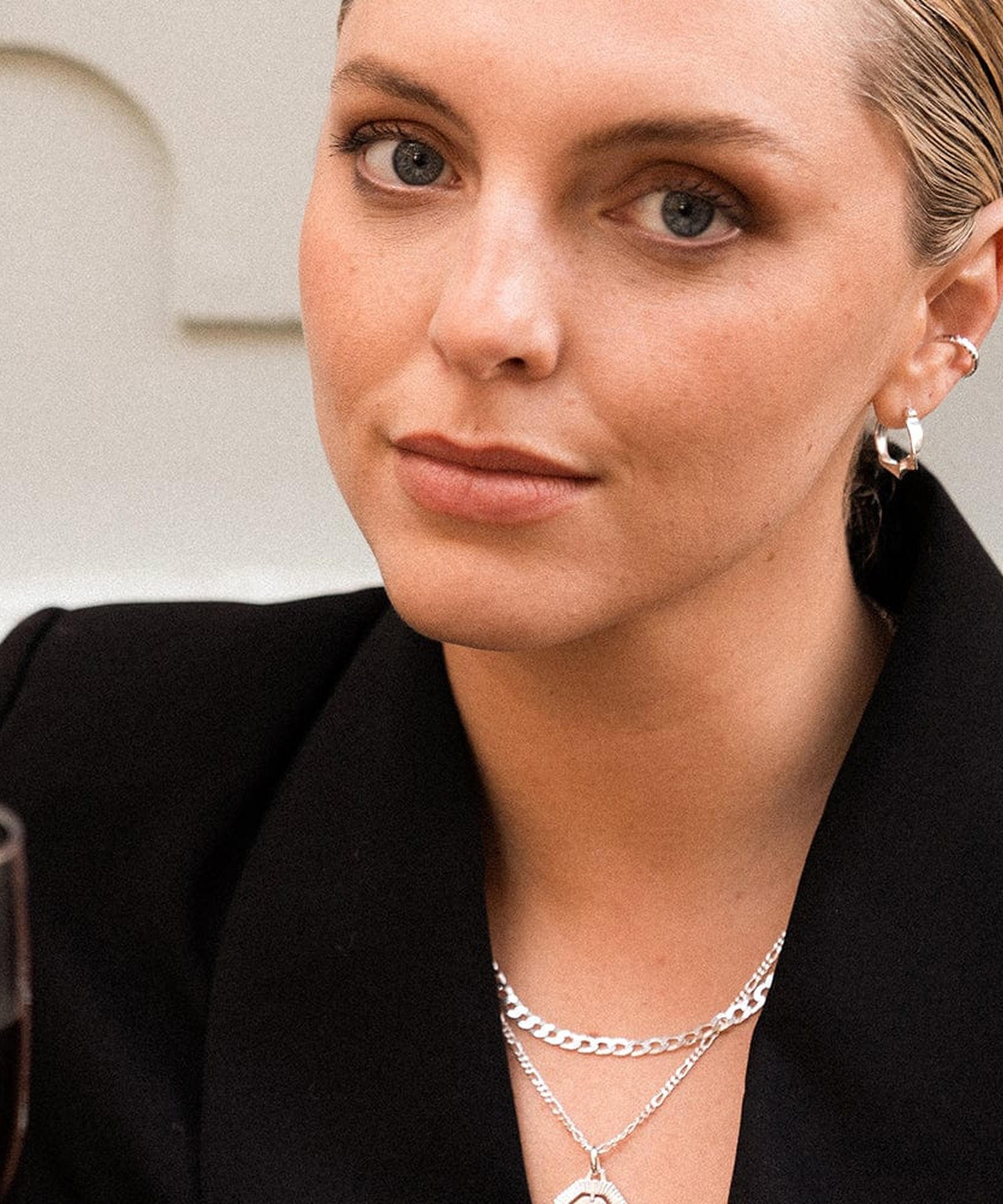 Daisy London - Sterling Silver Est&eacute;e Lalonde Flow Hoop Earrings image number 2