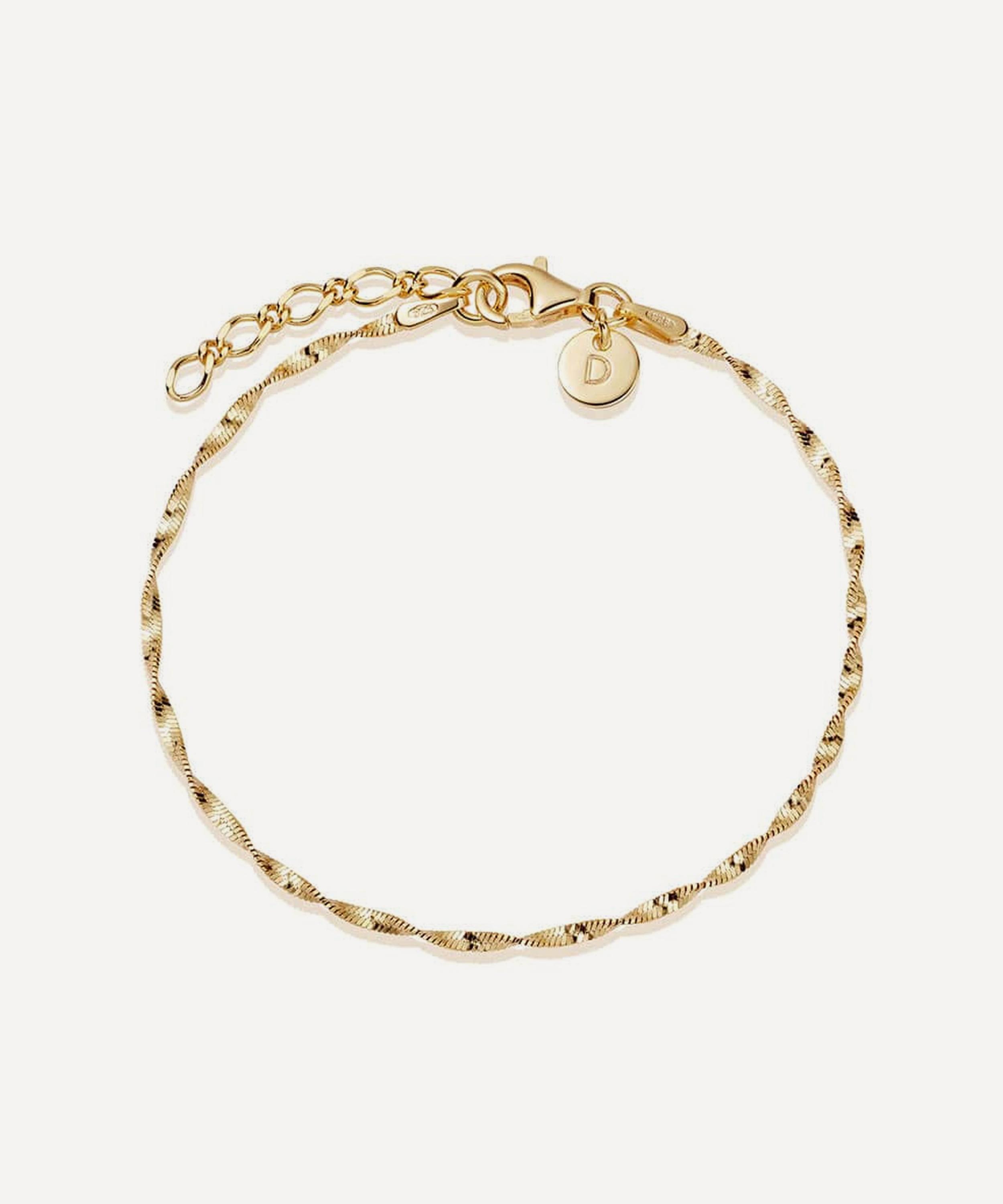 Daisy London - 18ct Gold-Plated Helix Twisted Chain Bracelet
