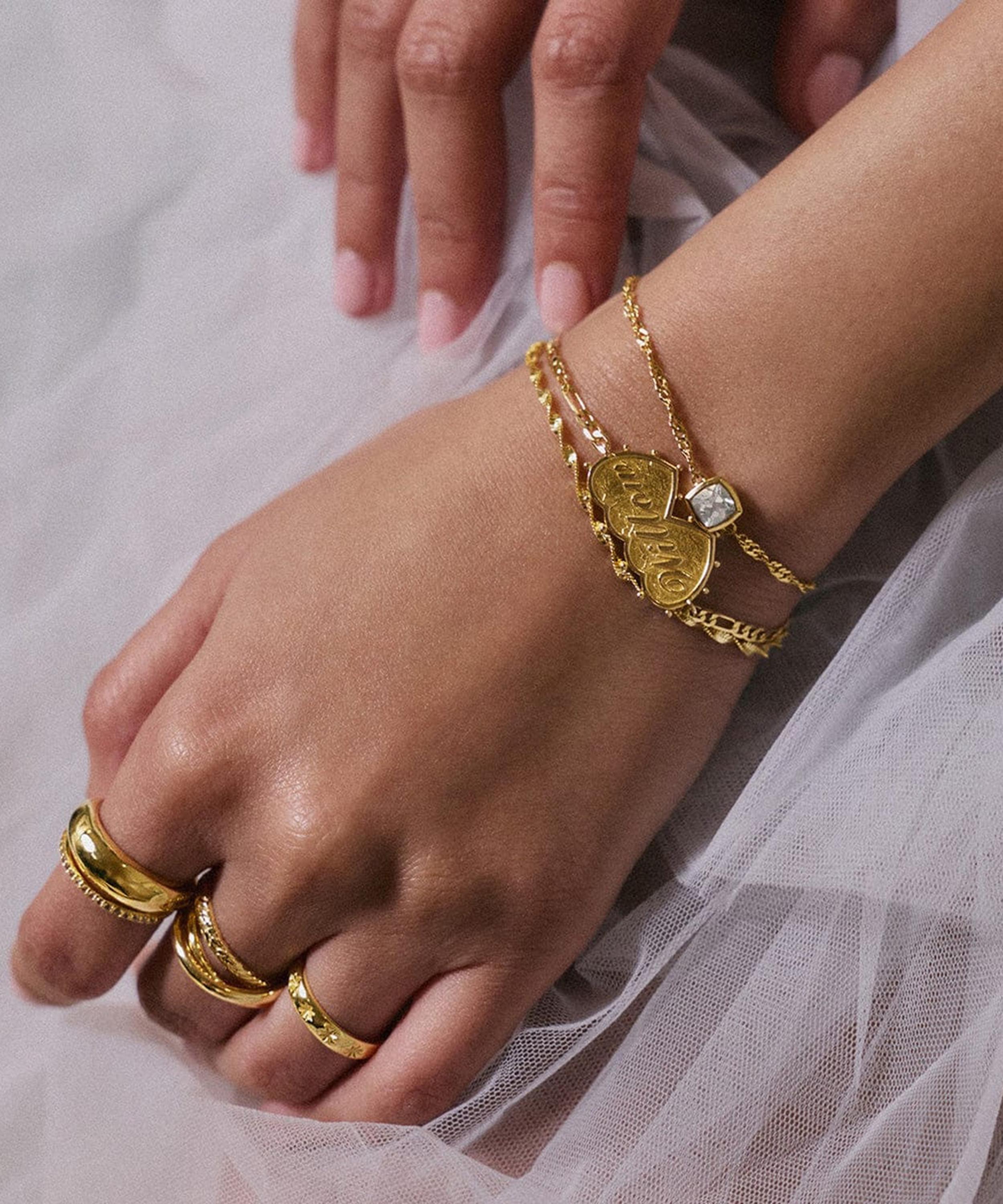 Daisy London - 18ct Gold-Plated Helix Twisted Chain Bracelet image number 1