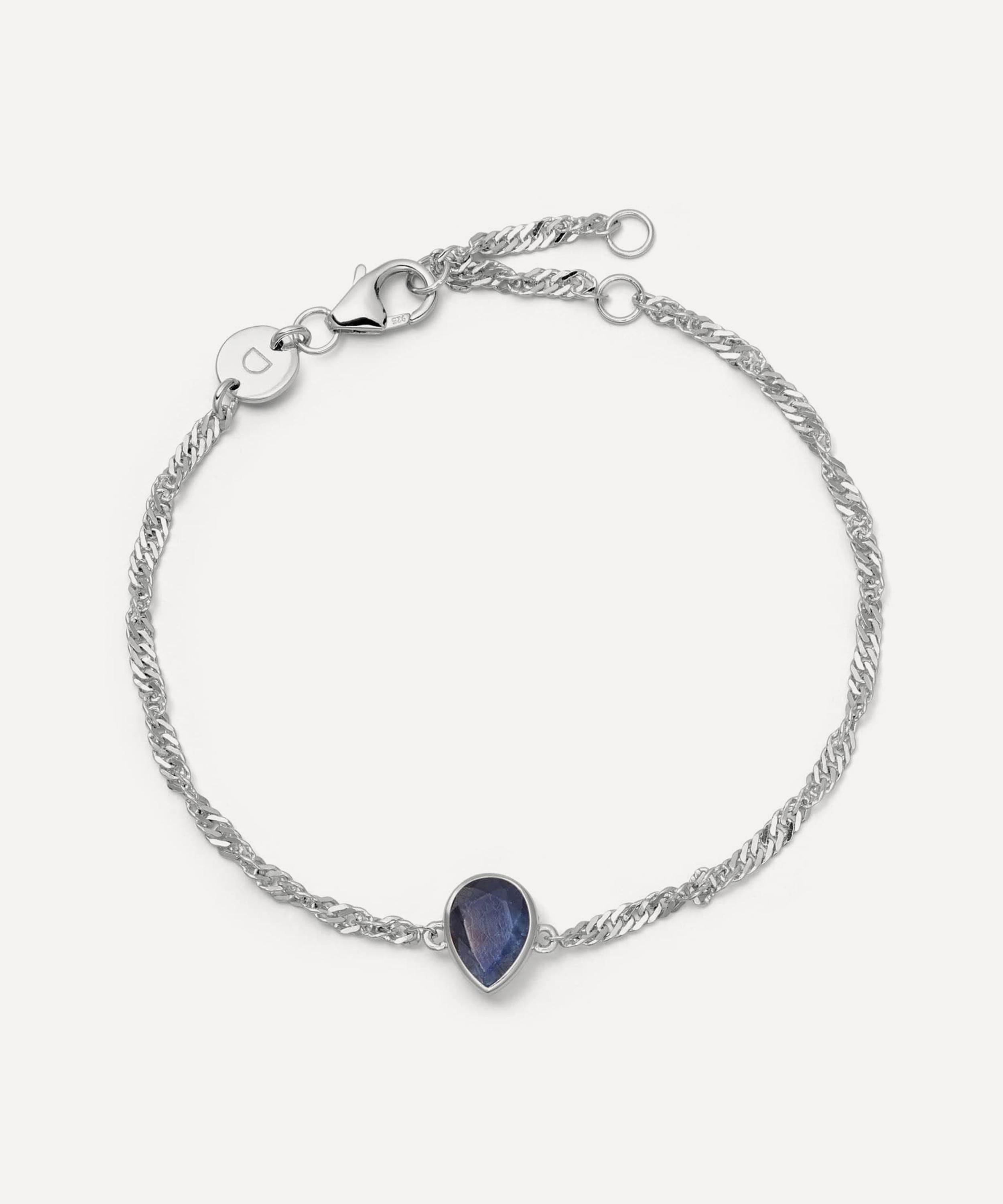 Daisy London - Sterling Silver Sapphire September Birthstone Charm Bracelet image number 0