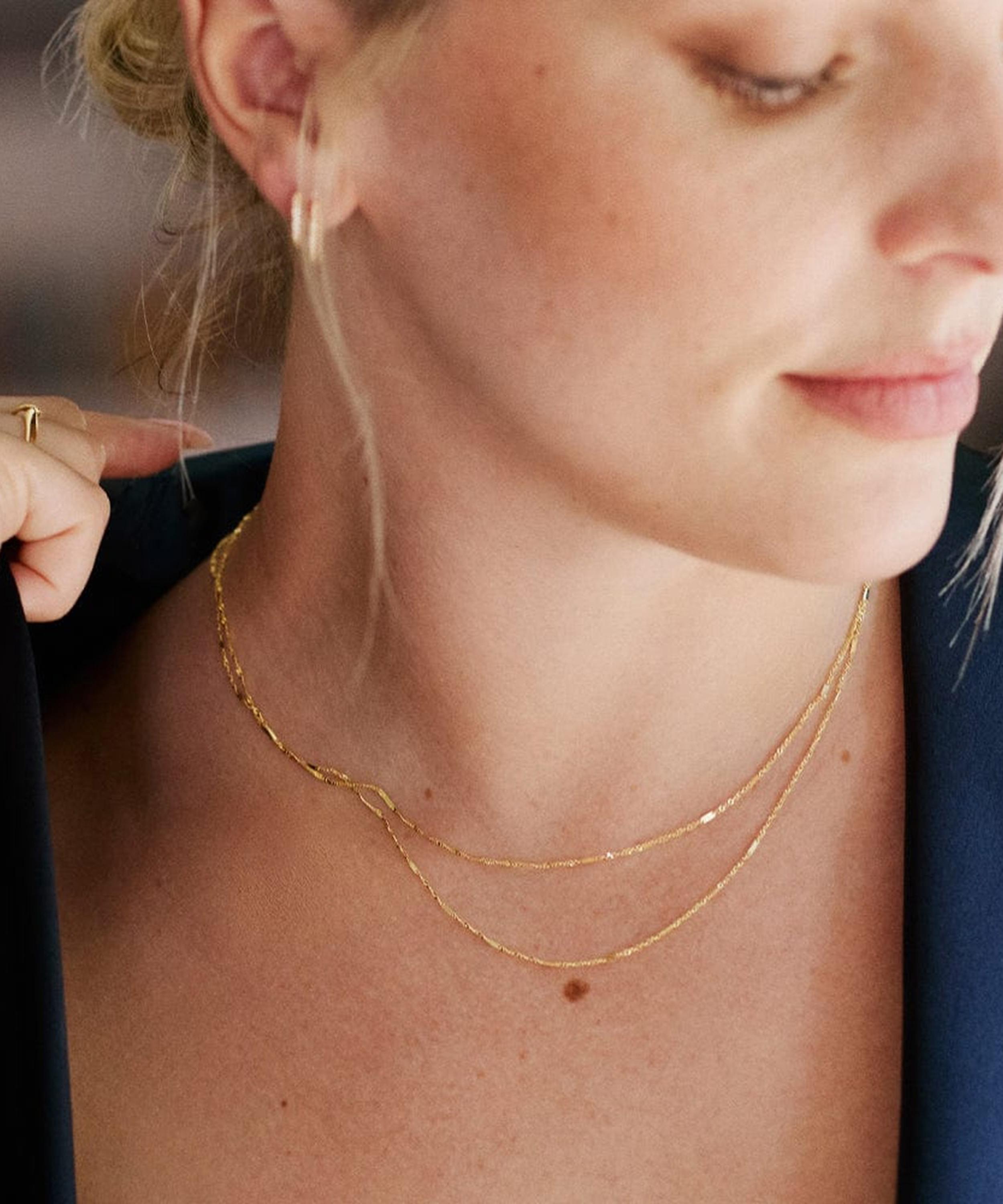 Daisy London - 14ct Gold Este&eacute; Lalonde Fine Chain Necklace image number 1