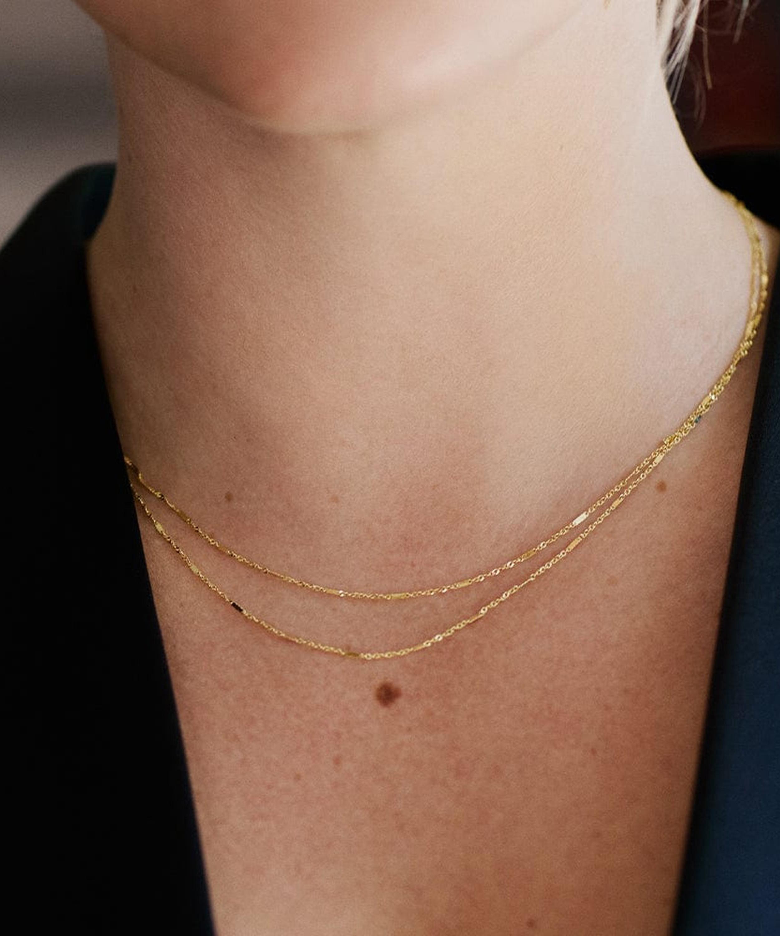 Daisy London - 14ct Gold Este&eacute; Lalonde Fine Chain Necklace image number 3