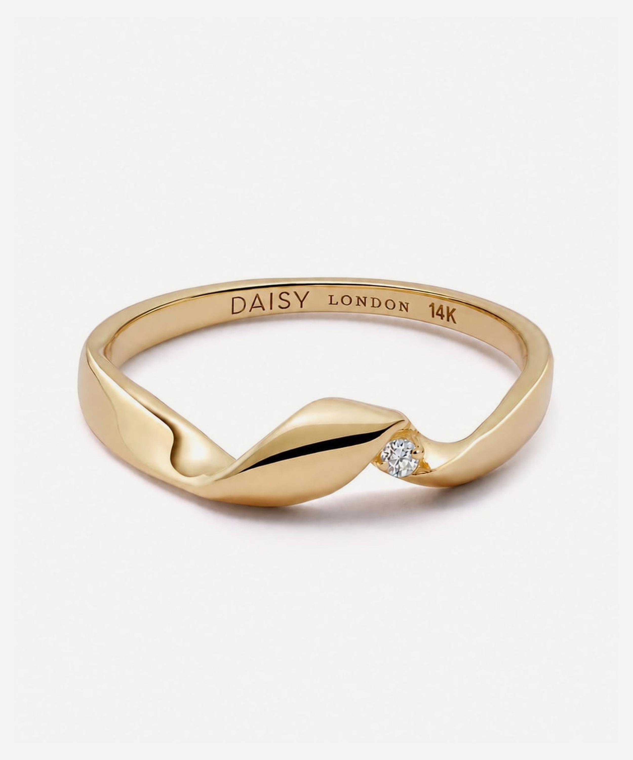 Daisy London - 14ct Gold Este&eacute; Lalonde Fine Flow Diamond Ring