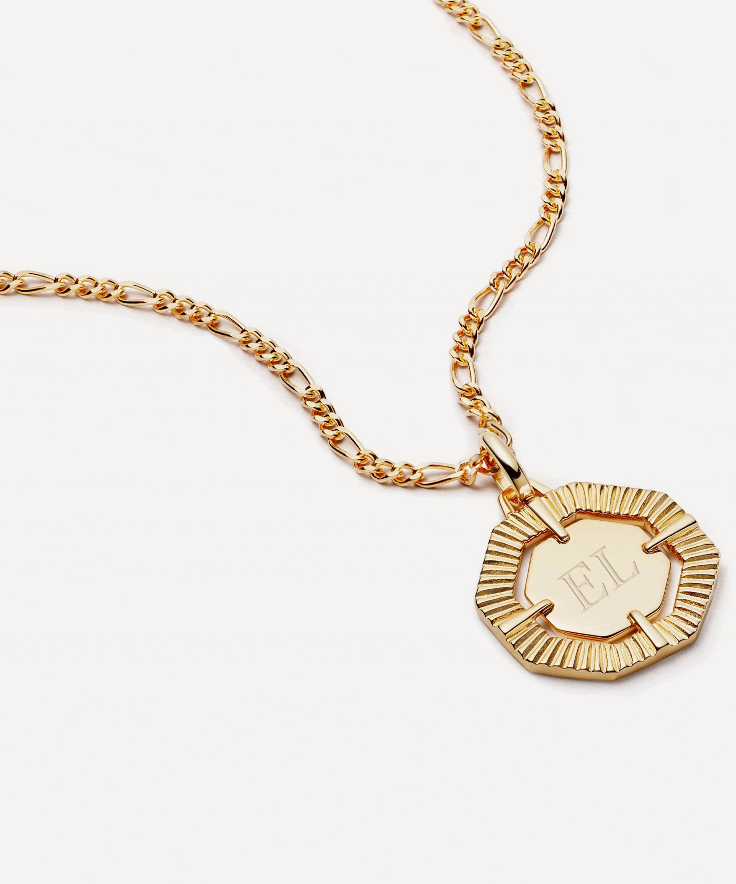 Daisy London - 18ct Gold-Plated Est&eacute;e Lalonde Octagonal Pendant Necklace