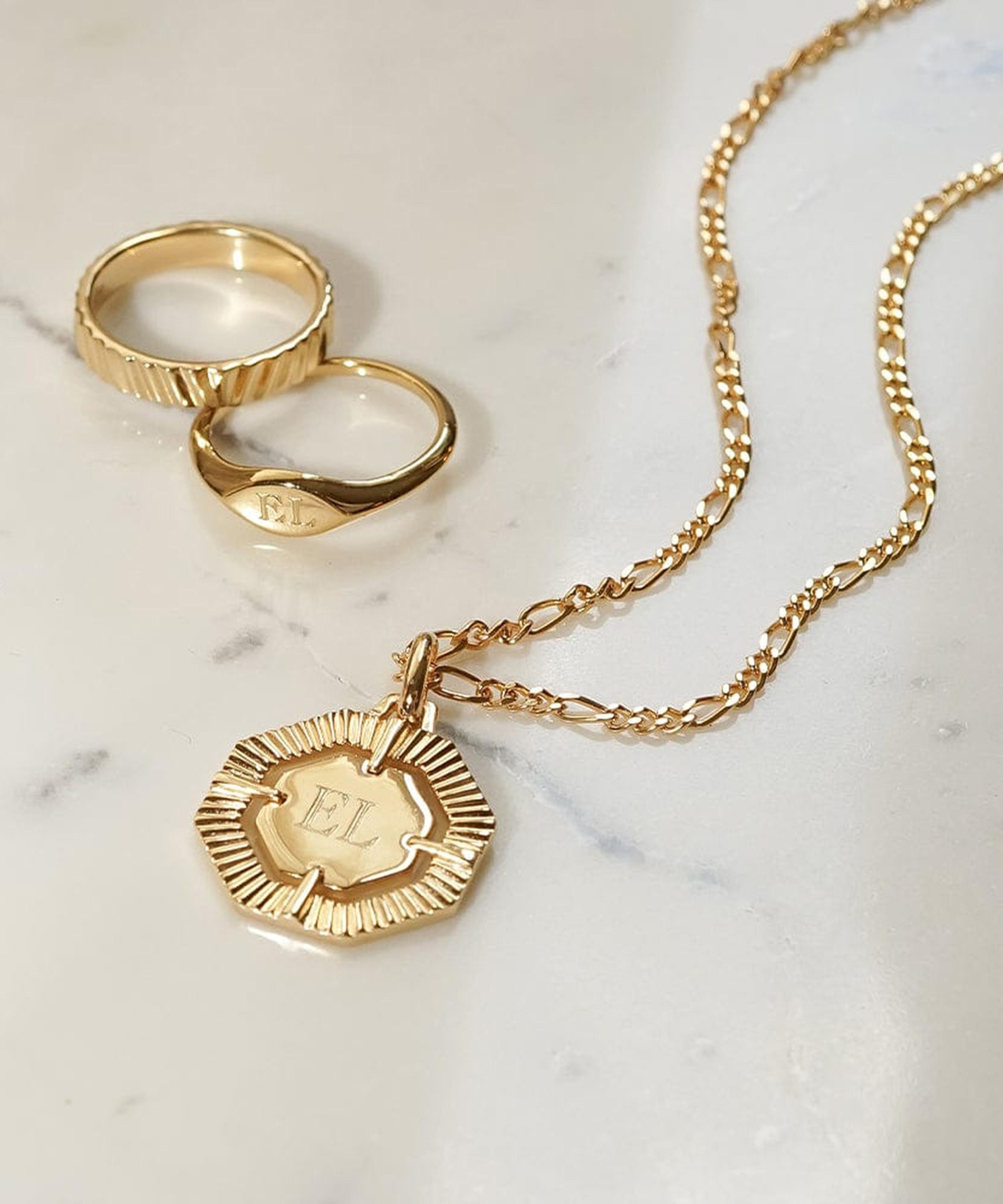 Daisy London - 18ct Gold-Plated Est&eacute;e Lalonde Octagonal Pendant Necklace image number 3