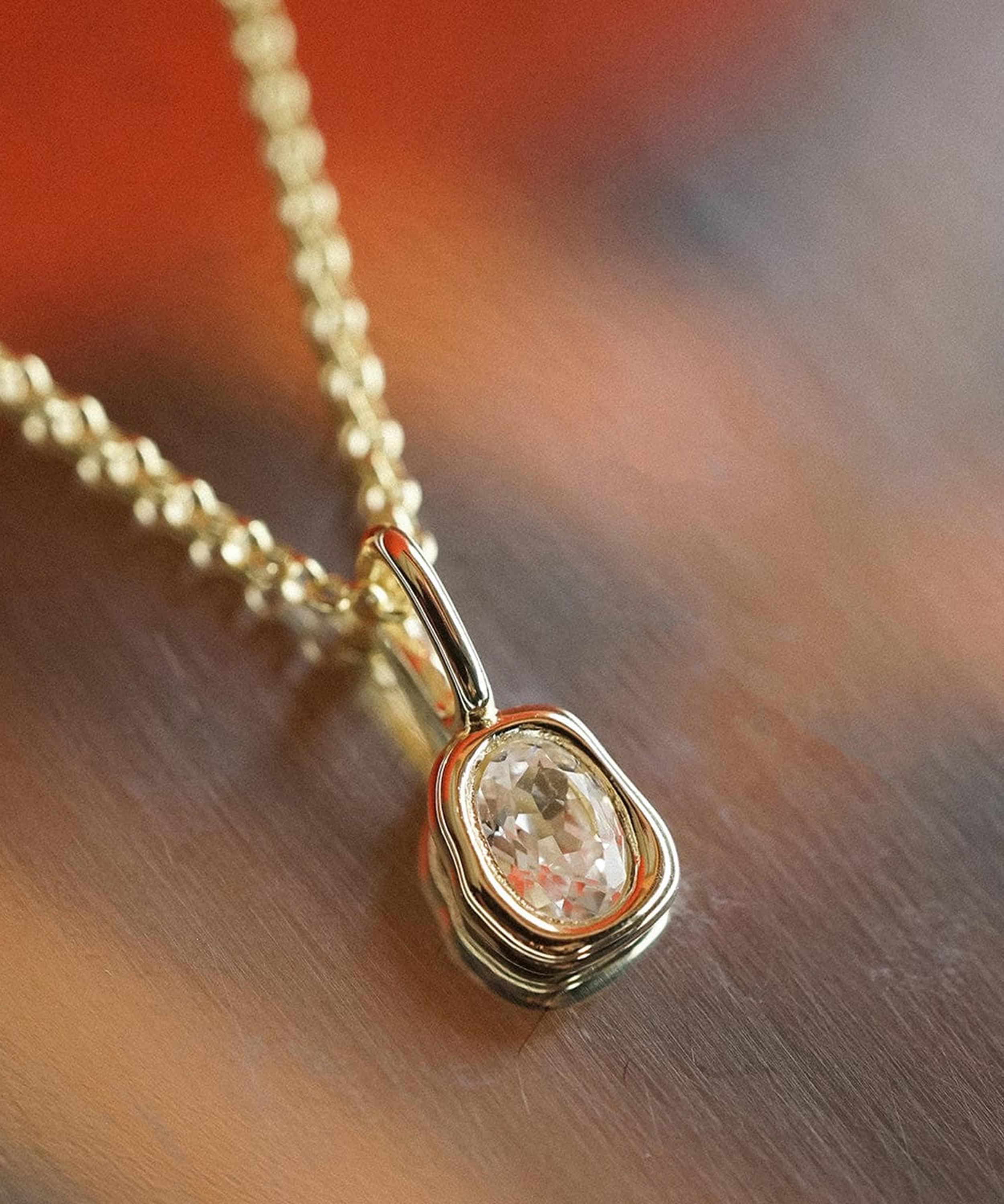 Daisy London - 18ct Gold-Plated Est&eacute;e Lalonde Sapphire Pendant Necklace image number 3
