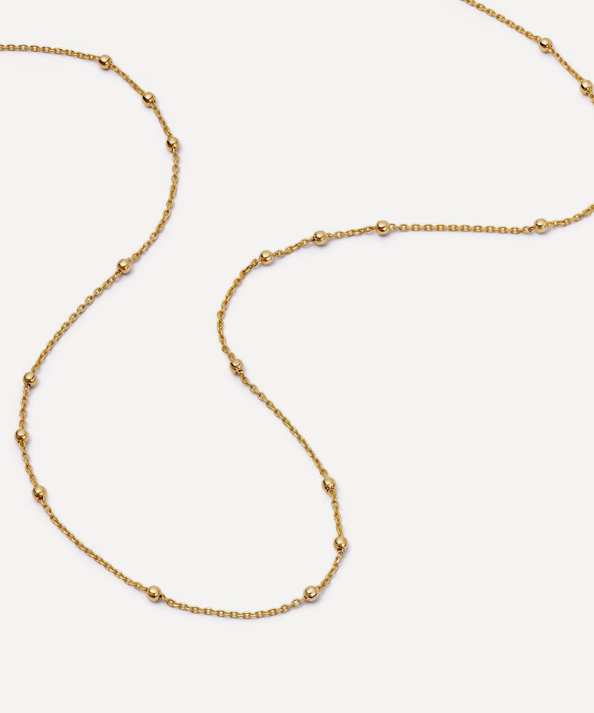 Daisy London - 18ct Gold-Plated Beaded Layering Chain Necklace