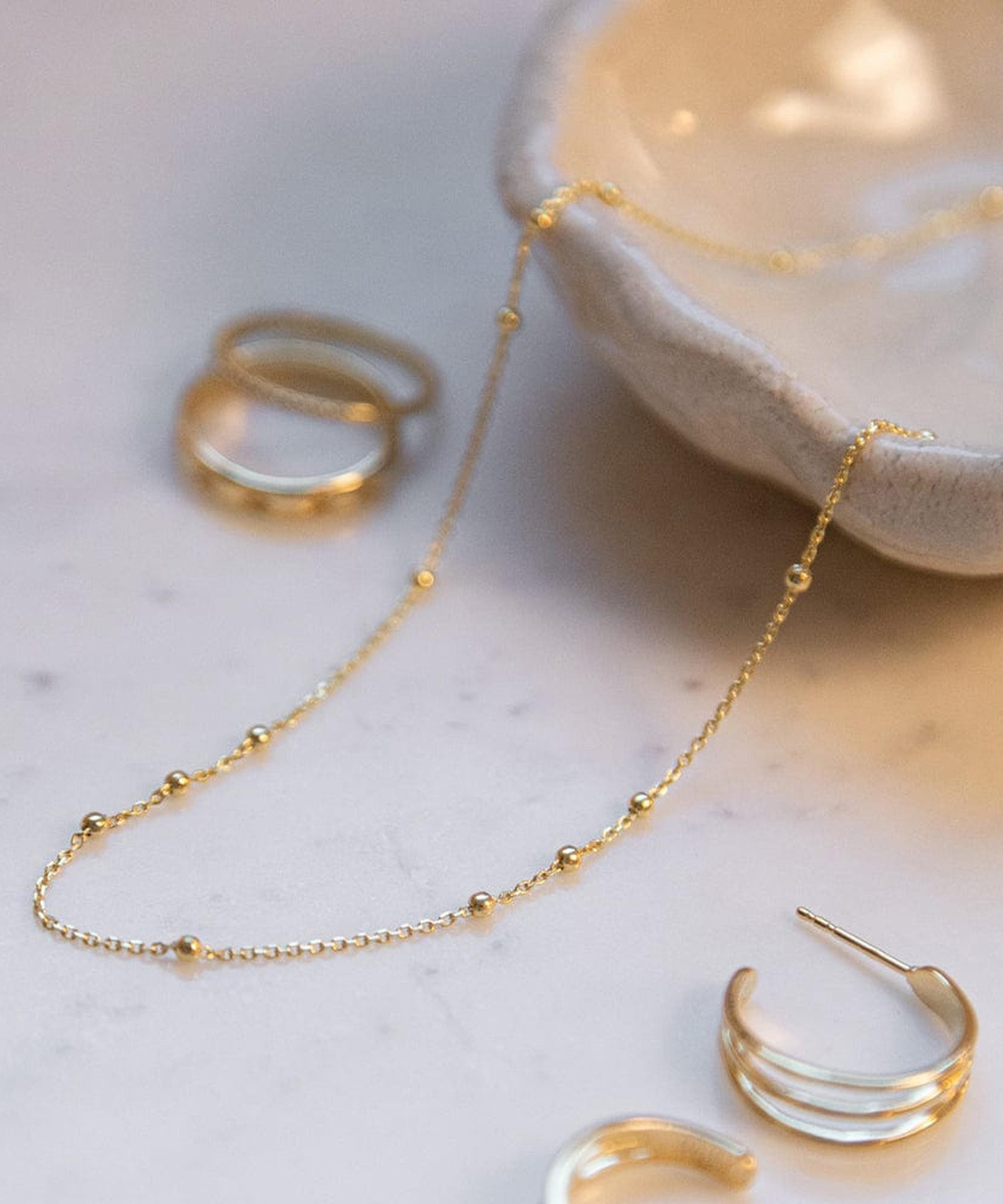 Daisy London - 18ct Gold-Plated Beaded Layering Chain Necklace image number 2