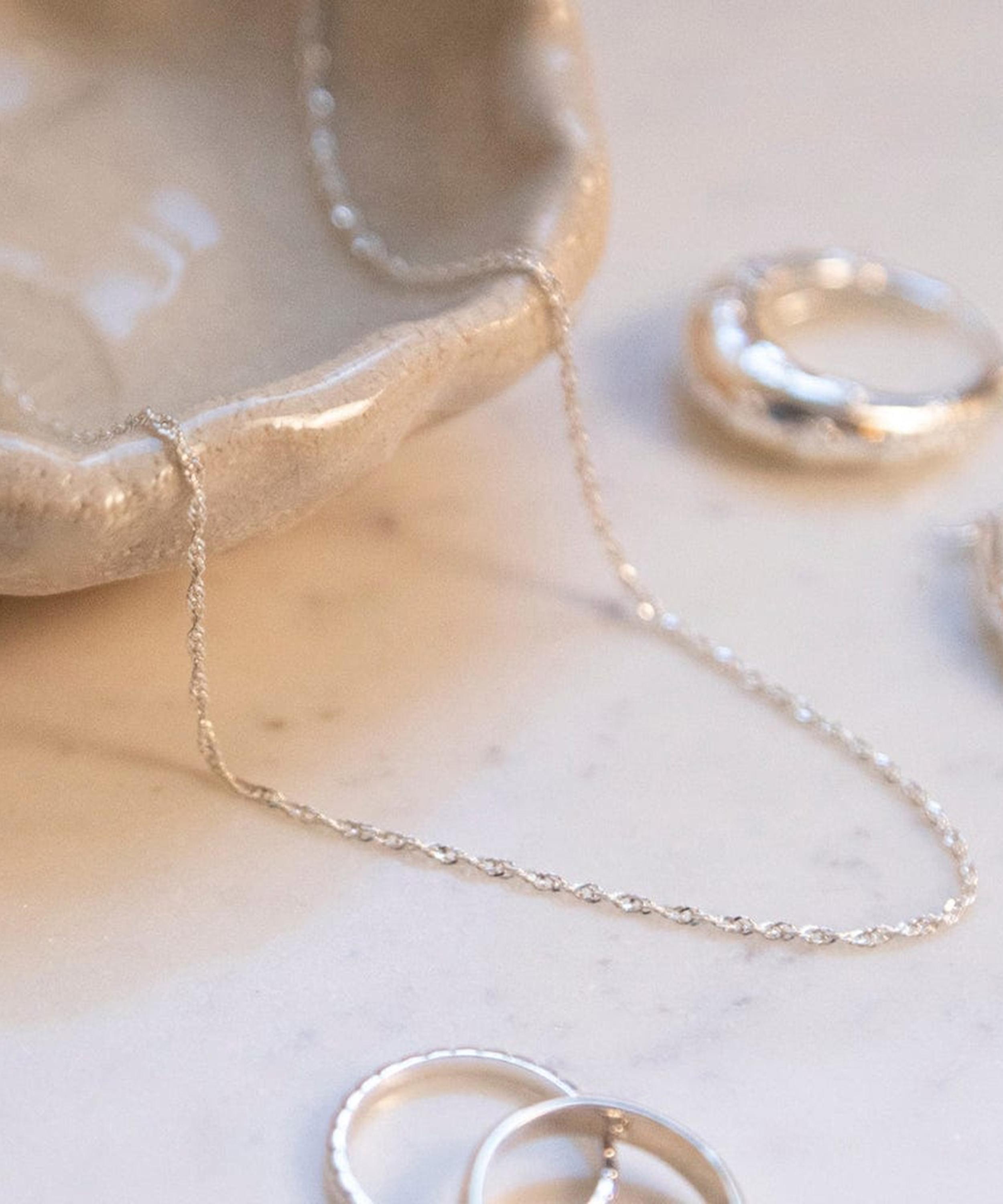 Daisy London - Sterling Silver Fine Chain Necklace image number 2
