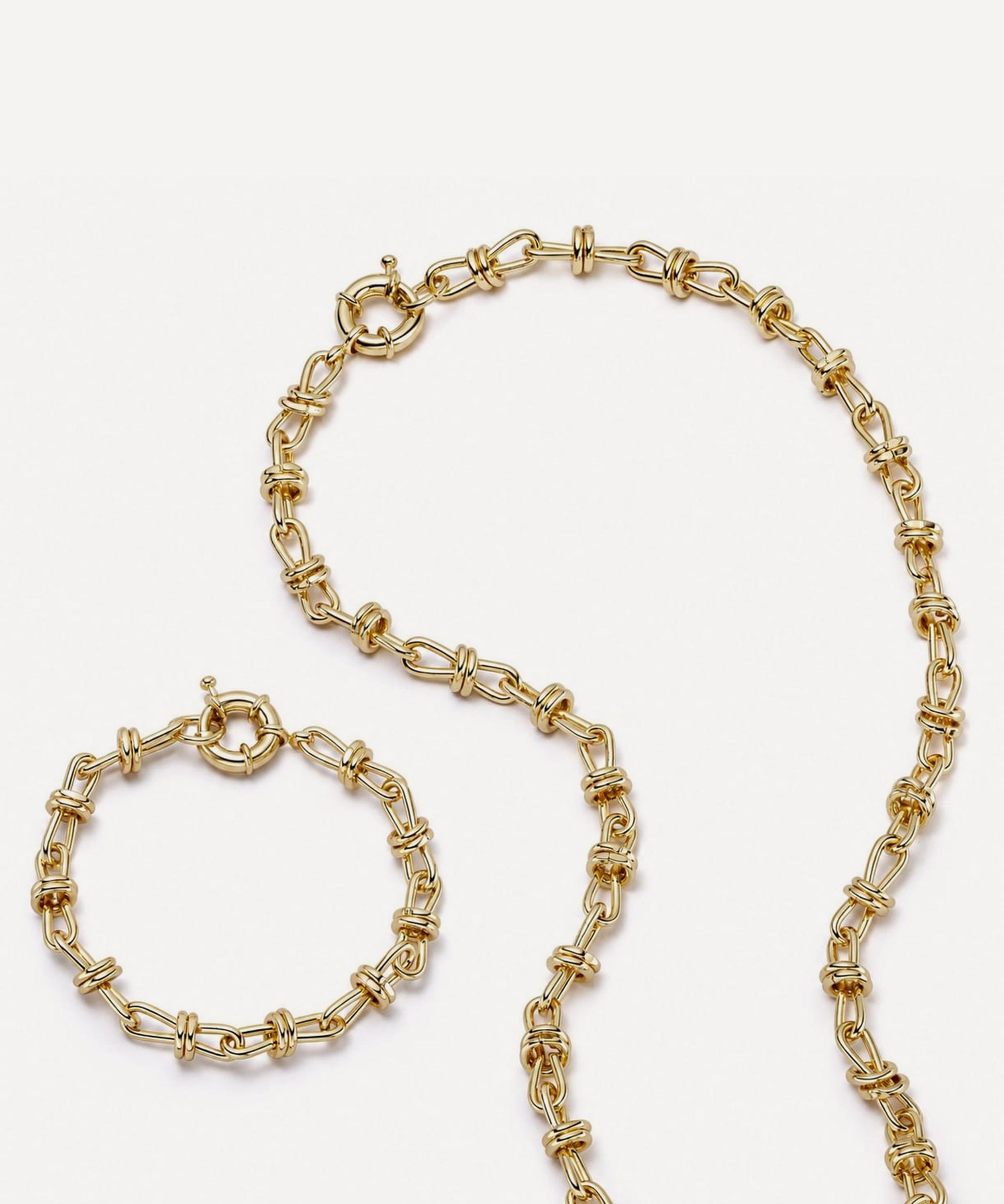 Daisy London - 18ct Gold-Plated Polly Knot Chain Layering Set
