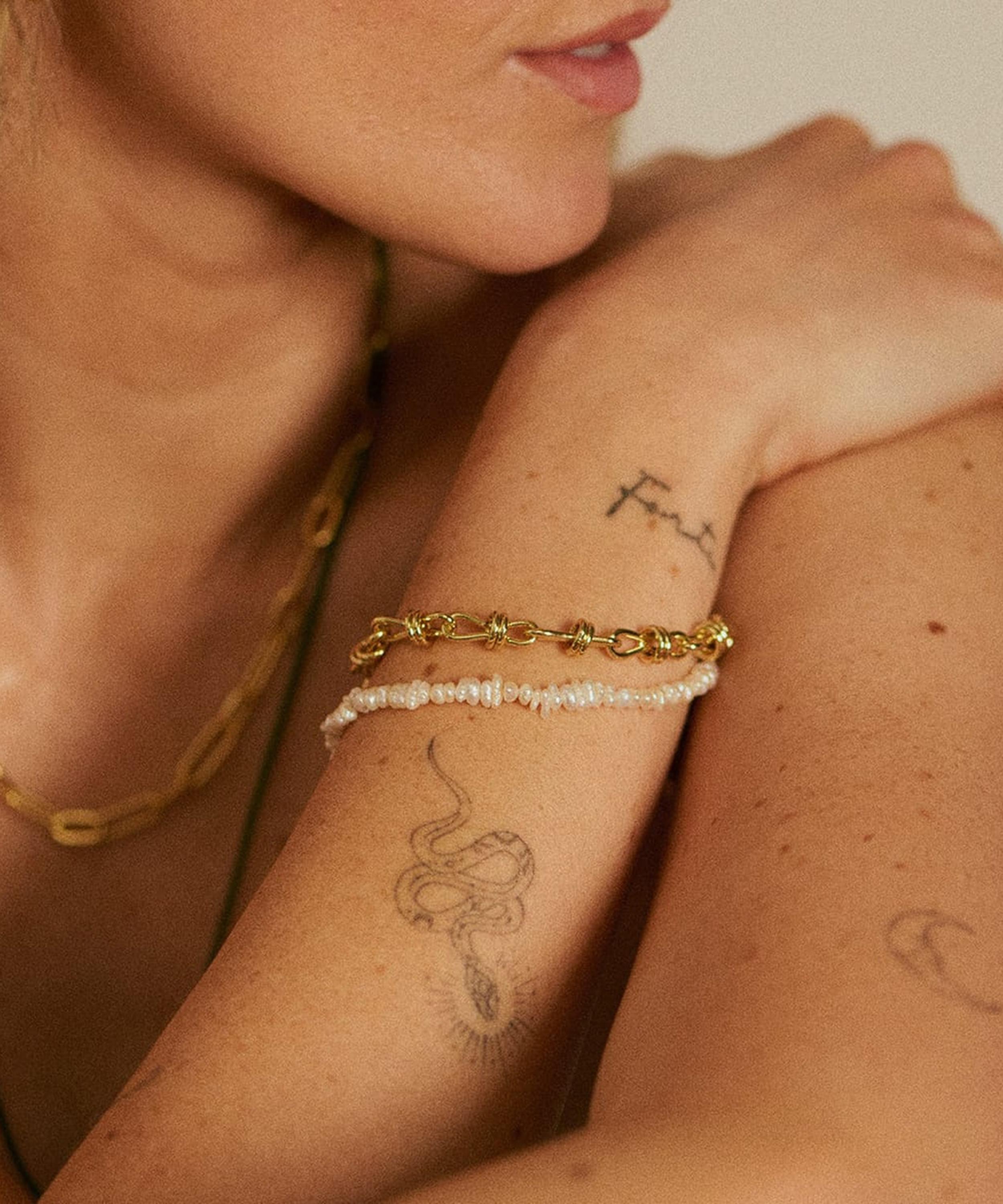 Daisy London - 18ct Gold-Plated Polly Knot Chain Layering Set image number 2