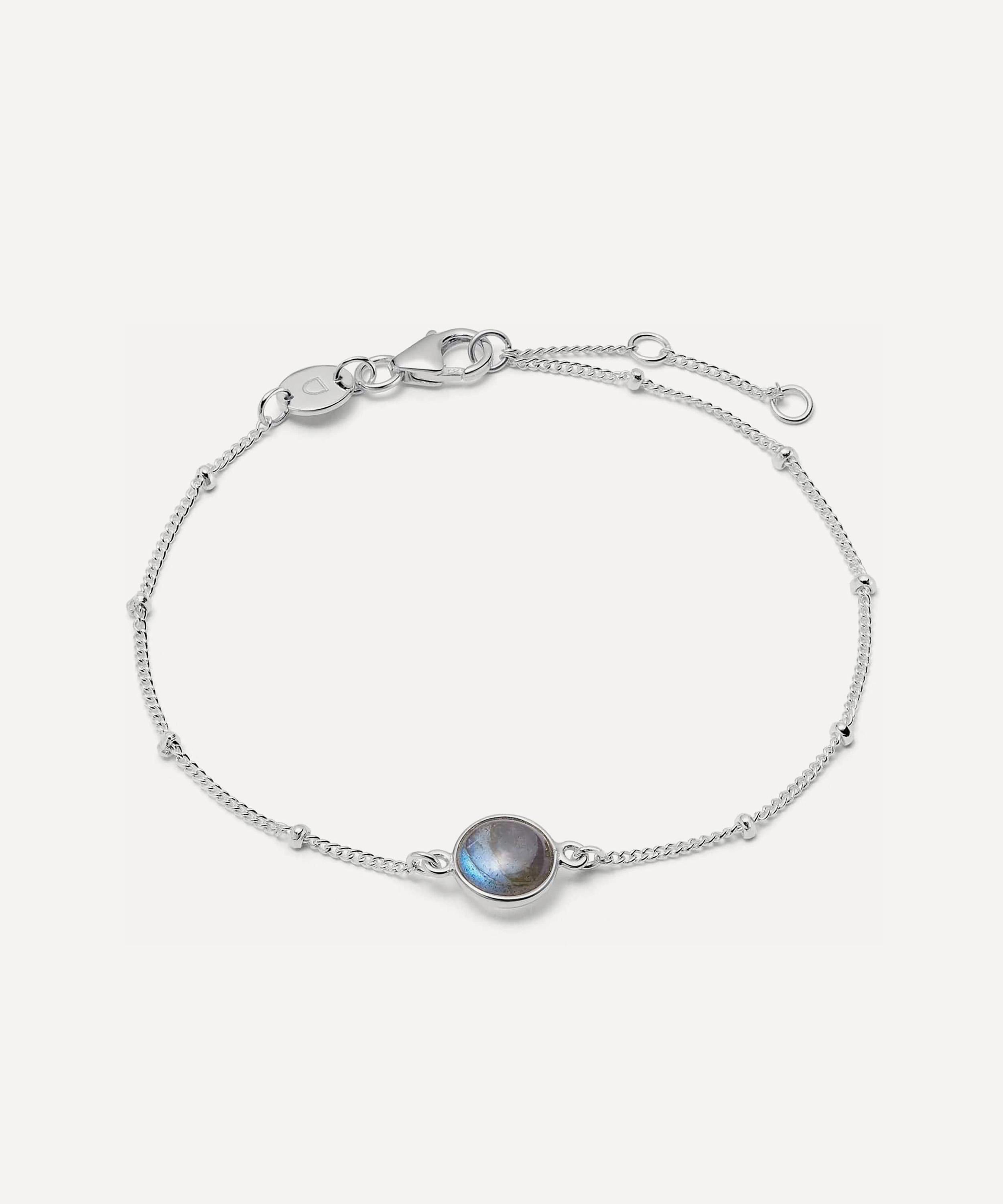 Daisy London - Sterling Silver Labradorite Healing Stone Bobble Bracelet image number 0