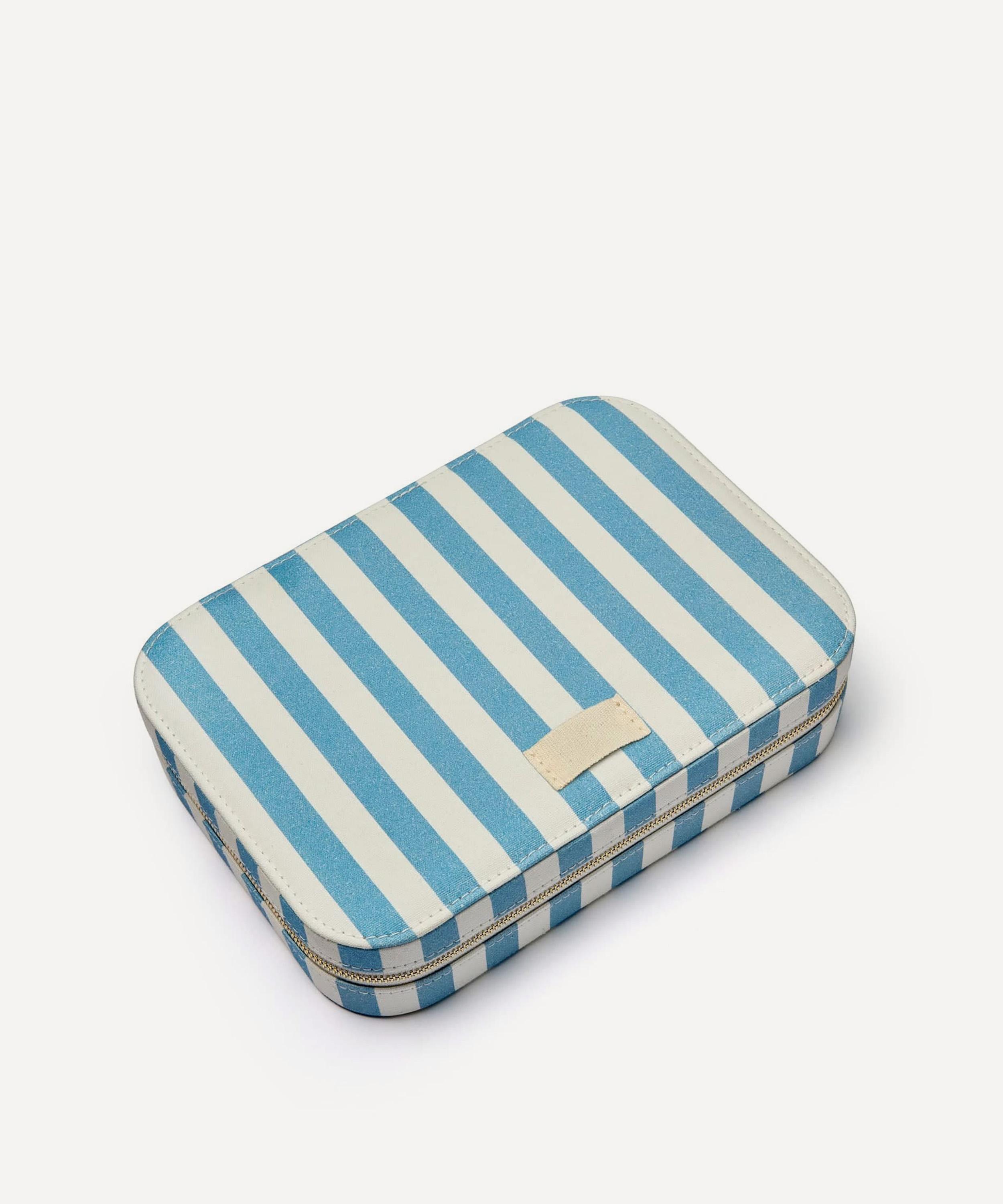 Daisy London - Blue Stripe Large Jewellery Box image number 1