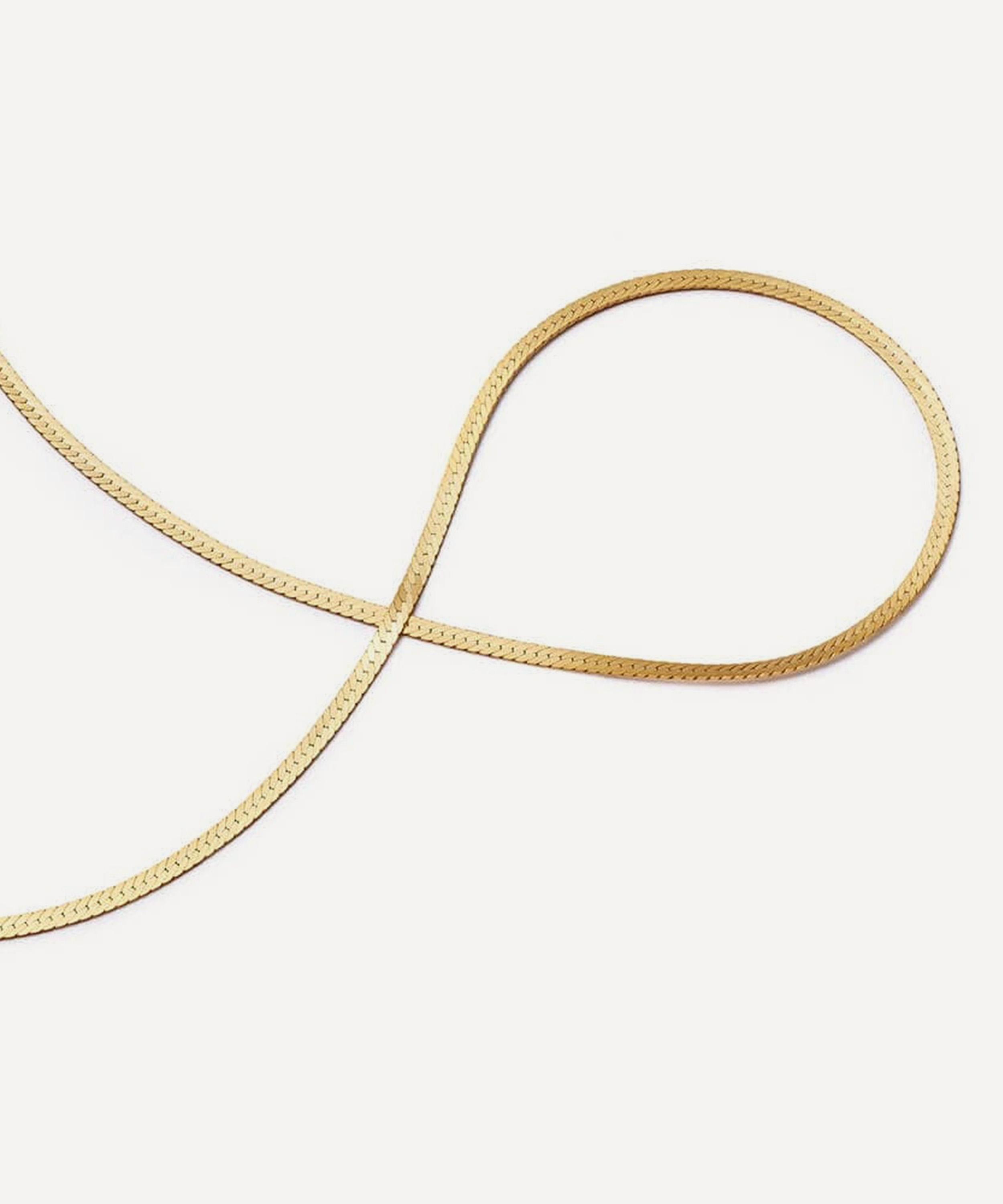 Daisy London - 18ct Gold-Plated Fine Snake Chain Necklace image number 0