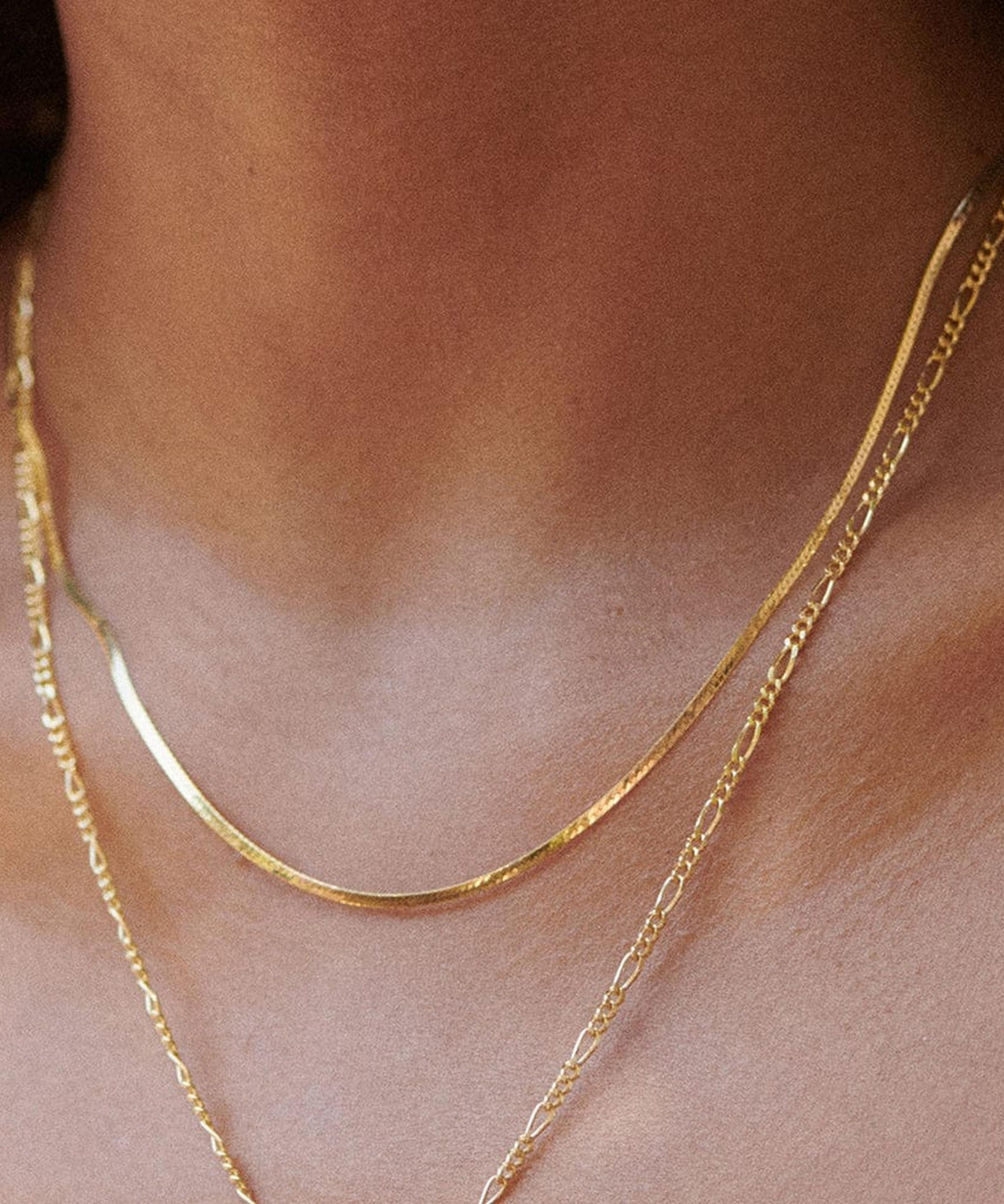 Daisy London - 18ct Gold-Plated Fine Snake Chain Necklace image number 2
