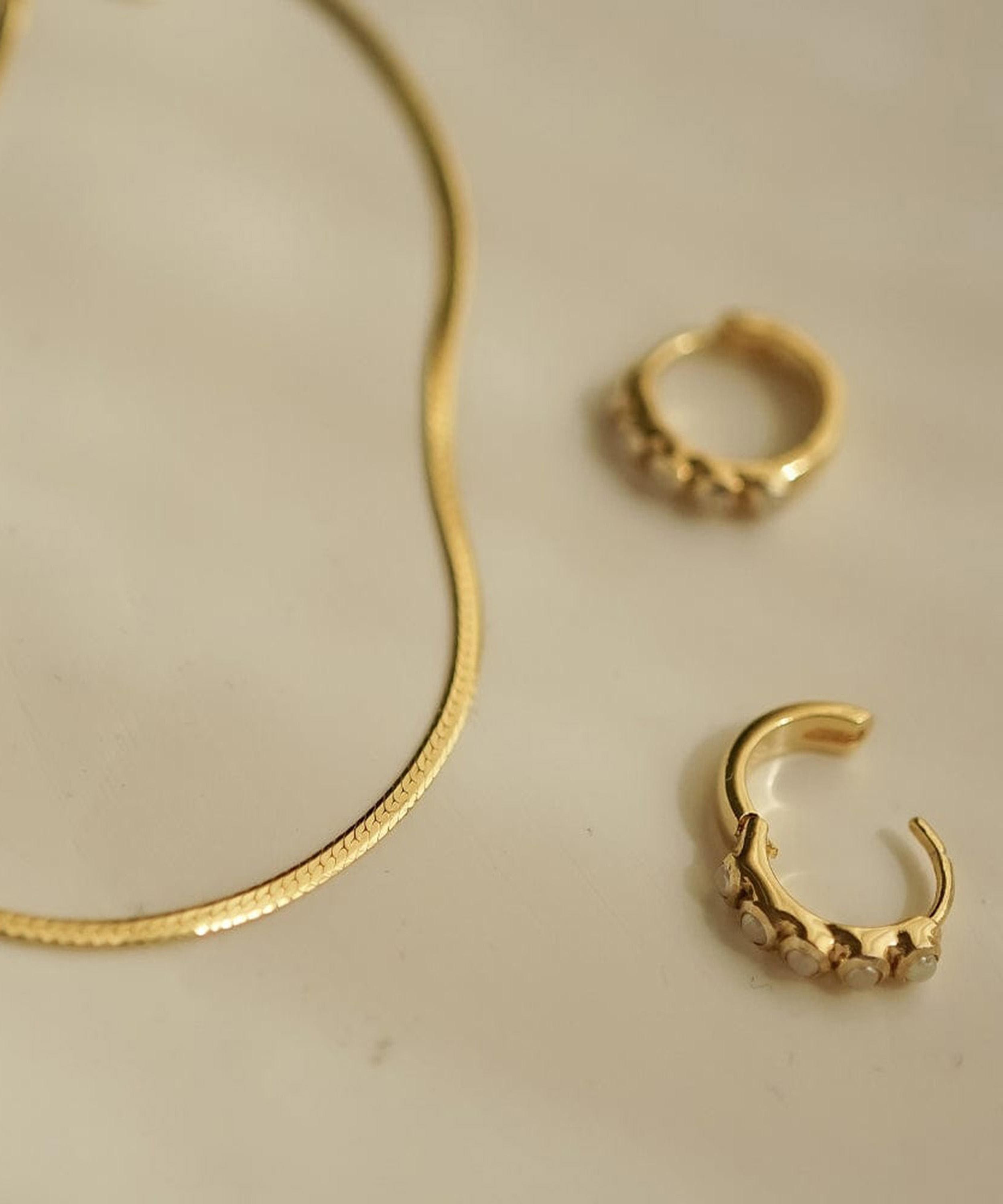 Daisy London - 18ct Gold-Plated Fine Snake Chain Necklace image number 3