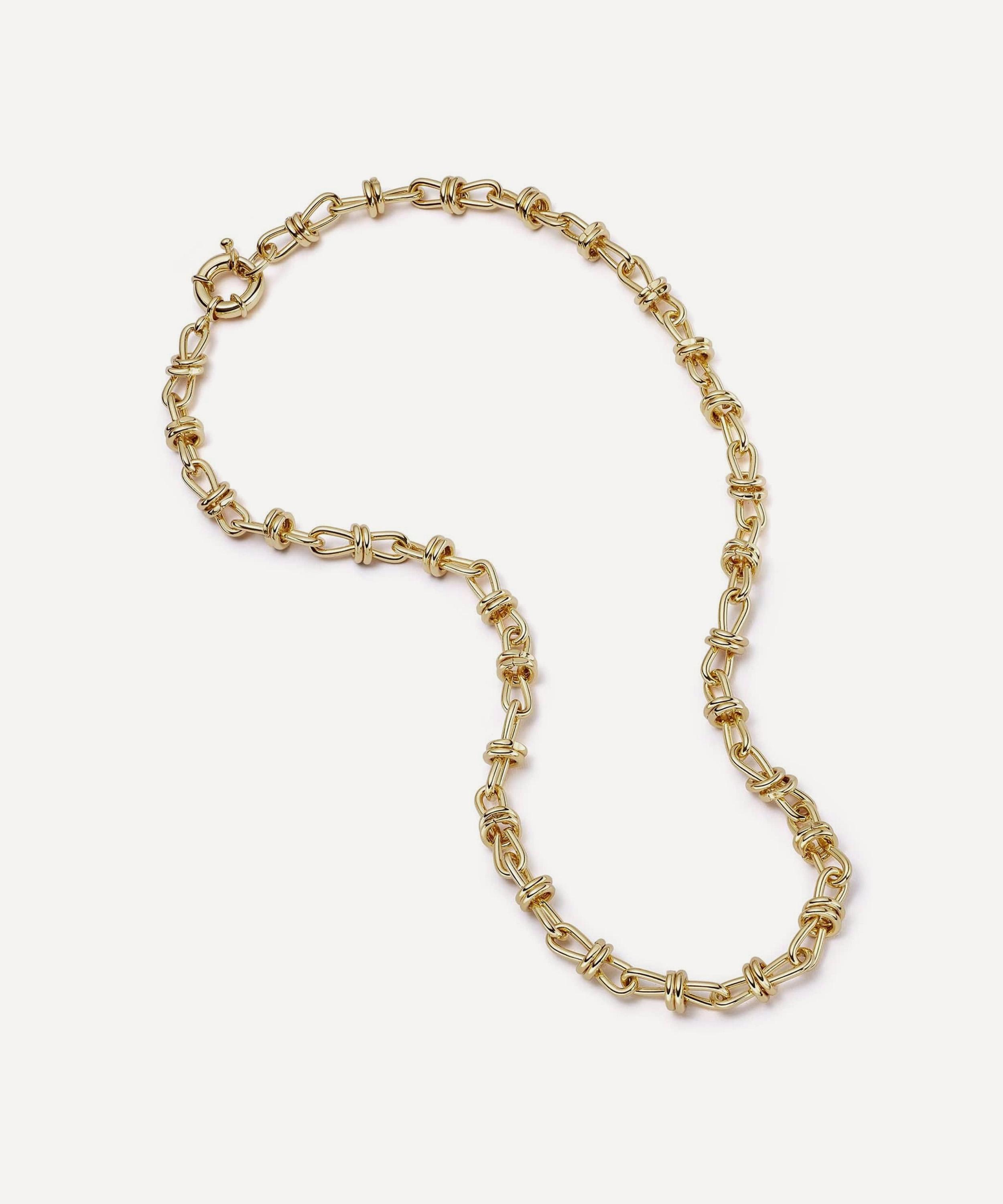 Daisy London - 18ct Gold-Plated Polly Knot Chain Necklace image number 0