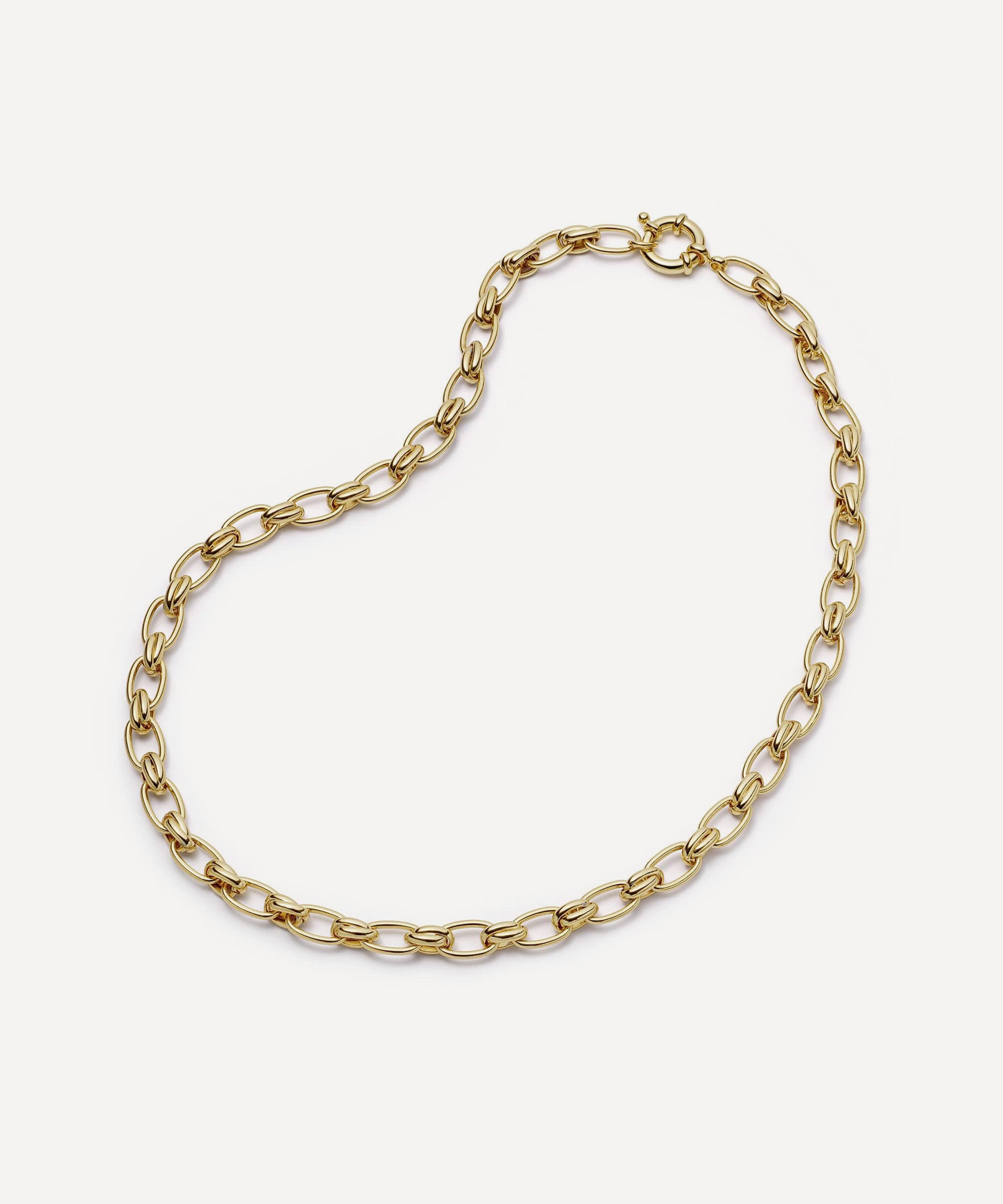 Daisy London - 18ct Gold-Plated Polly Vintage Link Chain Necklace image number 0