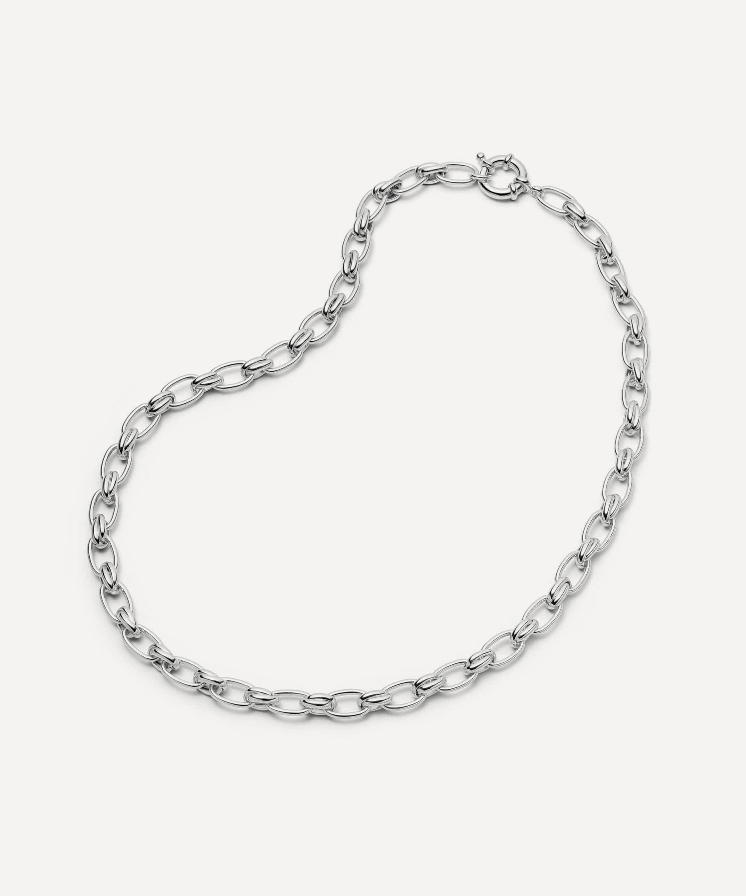 Daisy London - Silver-Plated Polly Vintage Link Chain Necklace image number 0