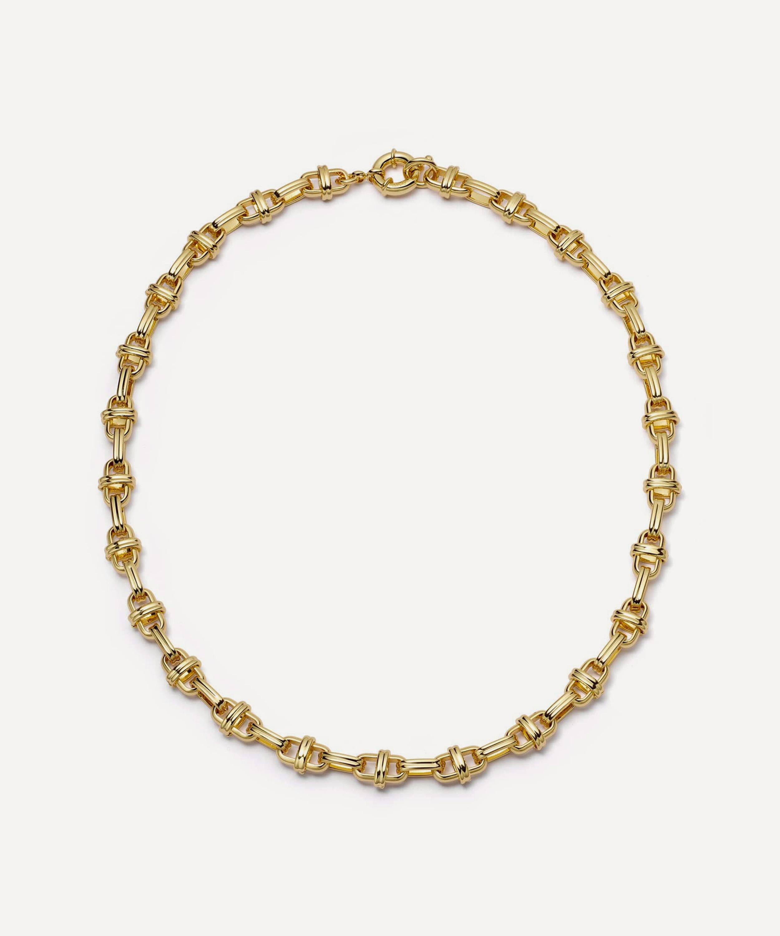Daisy London - 18ct Gold-Plated Polly Lock Chain Necklace image number 0