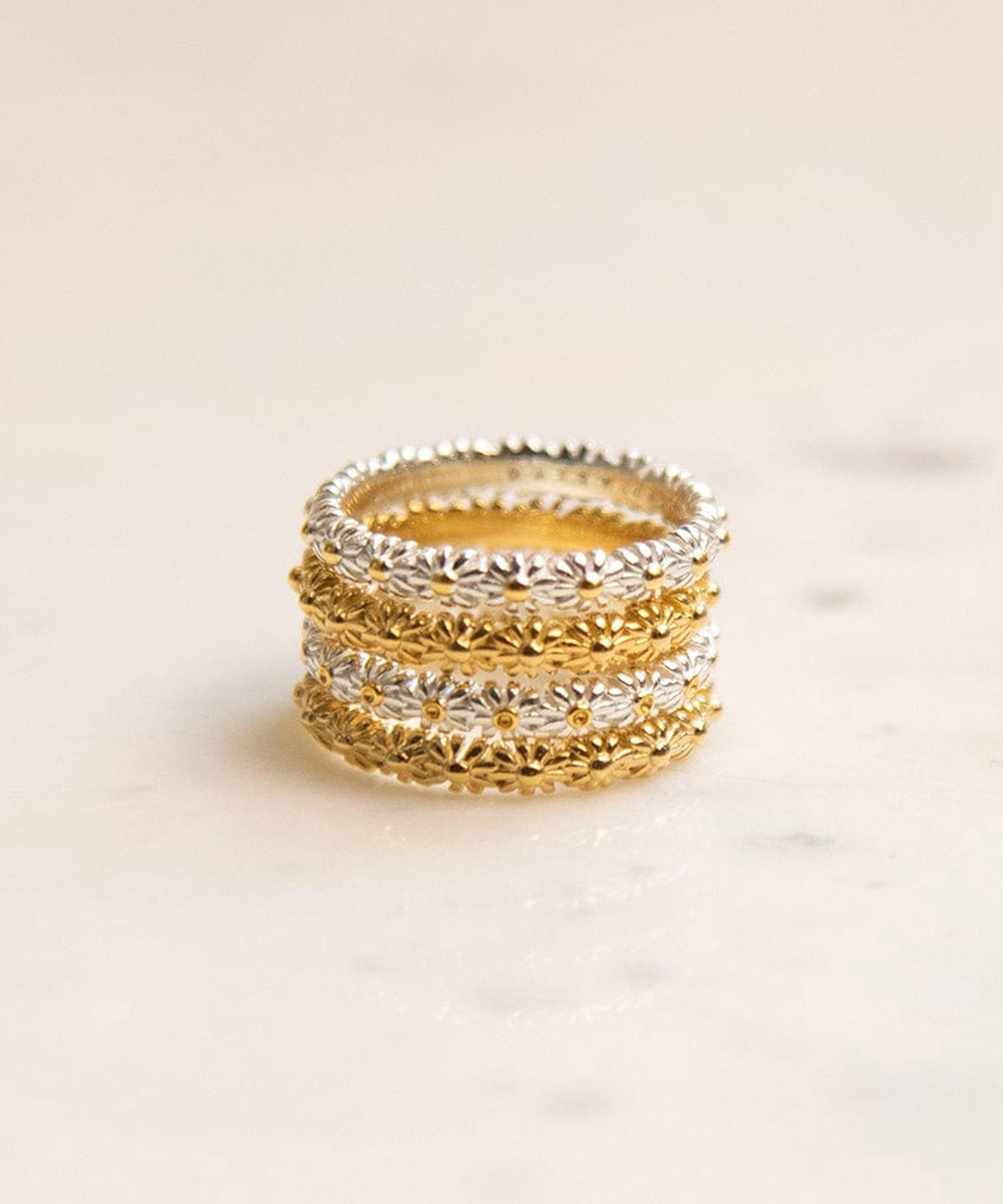 Daisy London - Sterling Silver Iota Daisy Ring image number 3