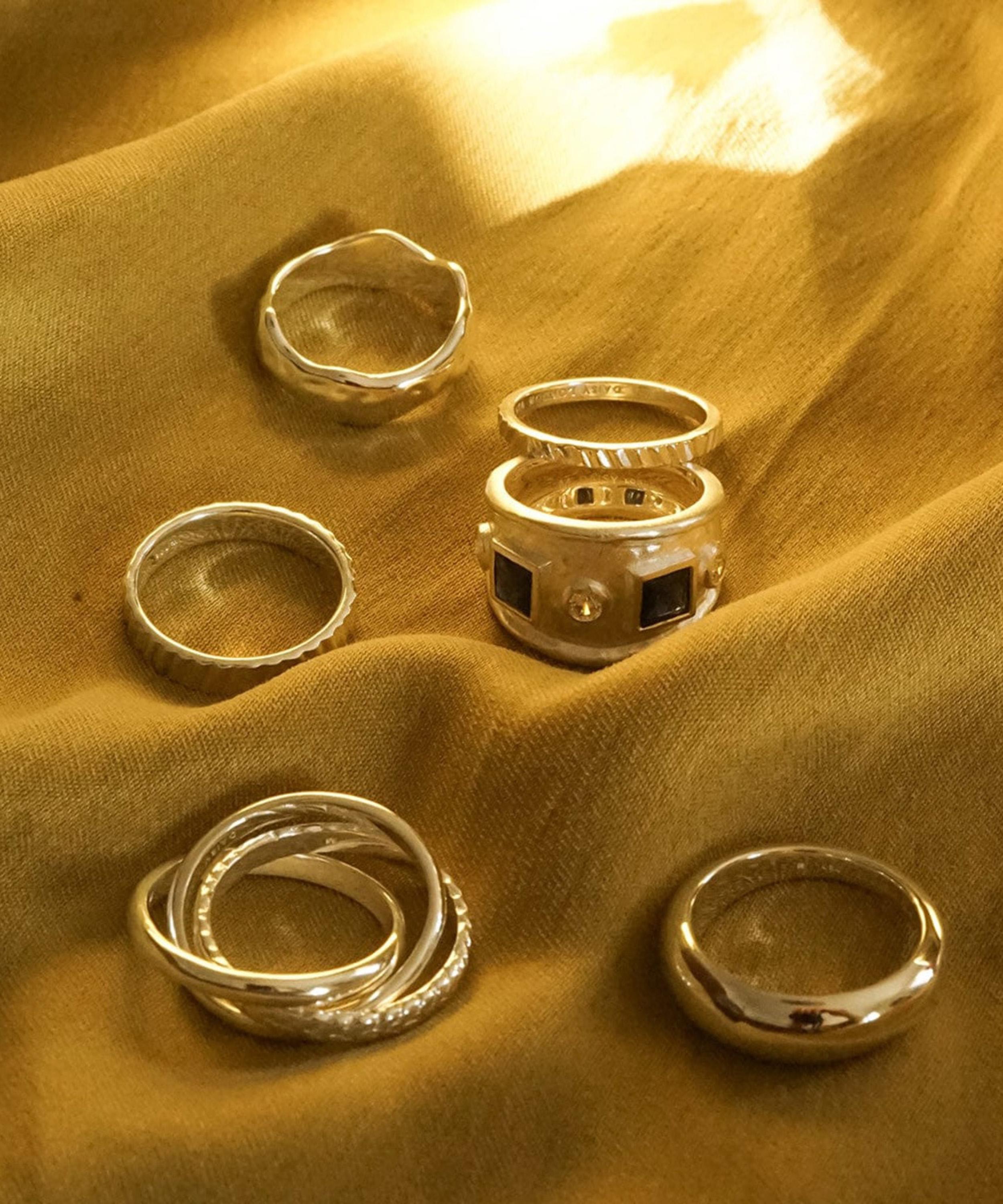 Daisy London - Sterling Silver Organic Chunky Ring image number 3
