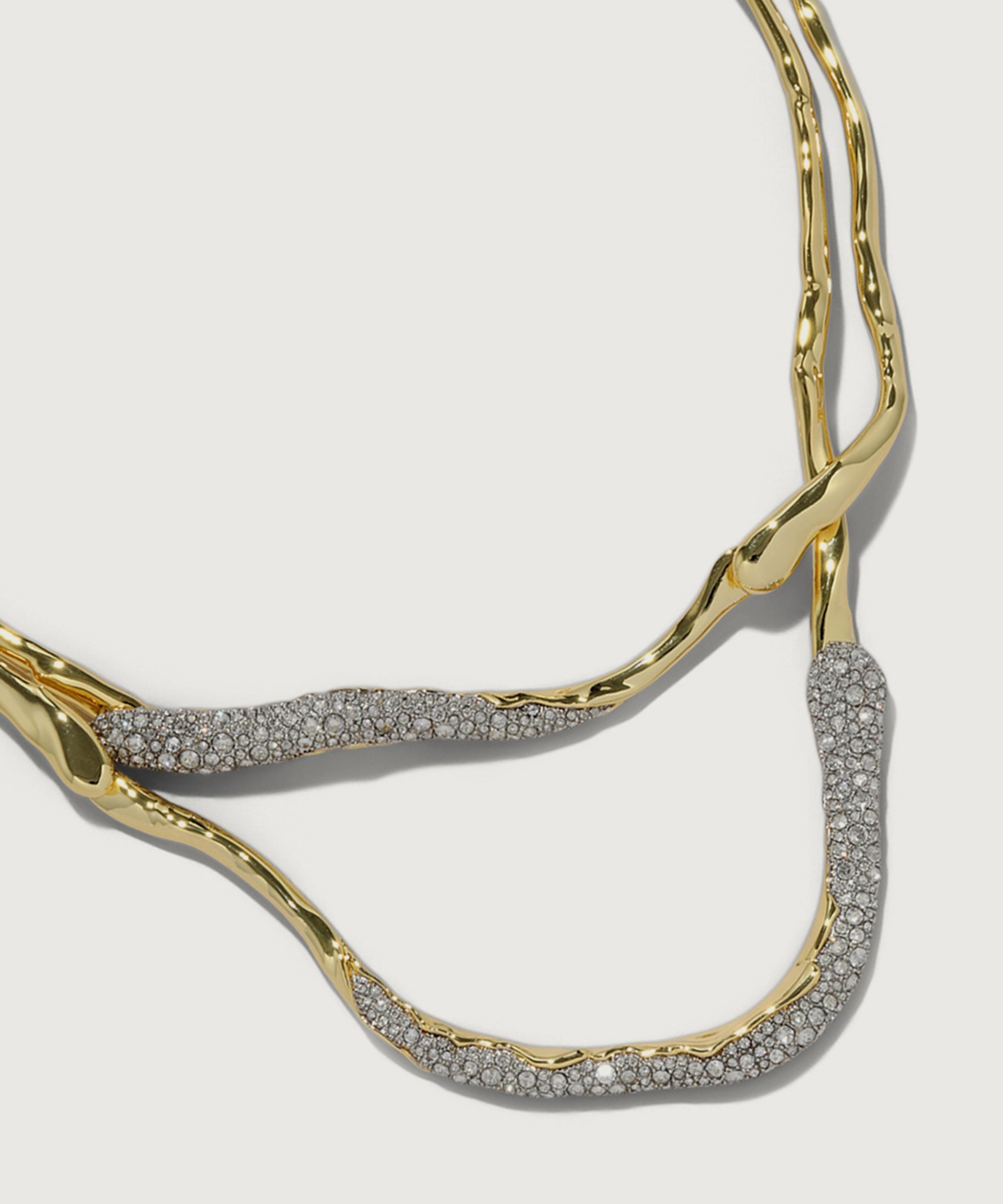 Alexis Bittar - 14ct Gold-Plated Solanales Crystal Twisted Collar Necklace image number 2