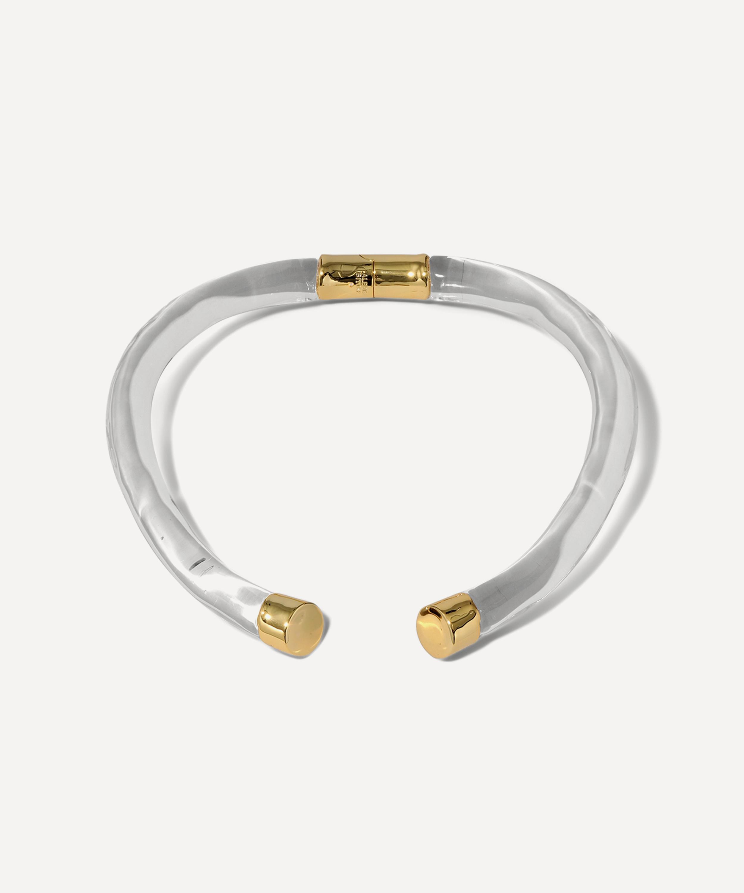 Alexis Bittar - 14ct Gold-Plated Liquid Lucite Capped Hinge Collar Necklace image number 0