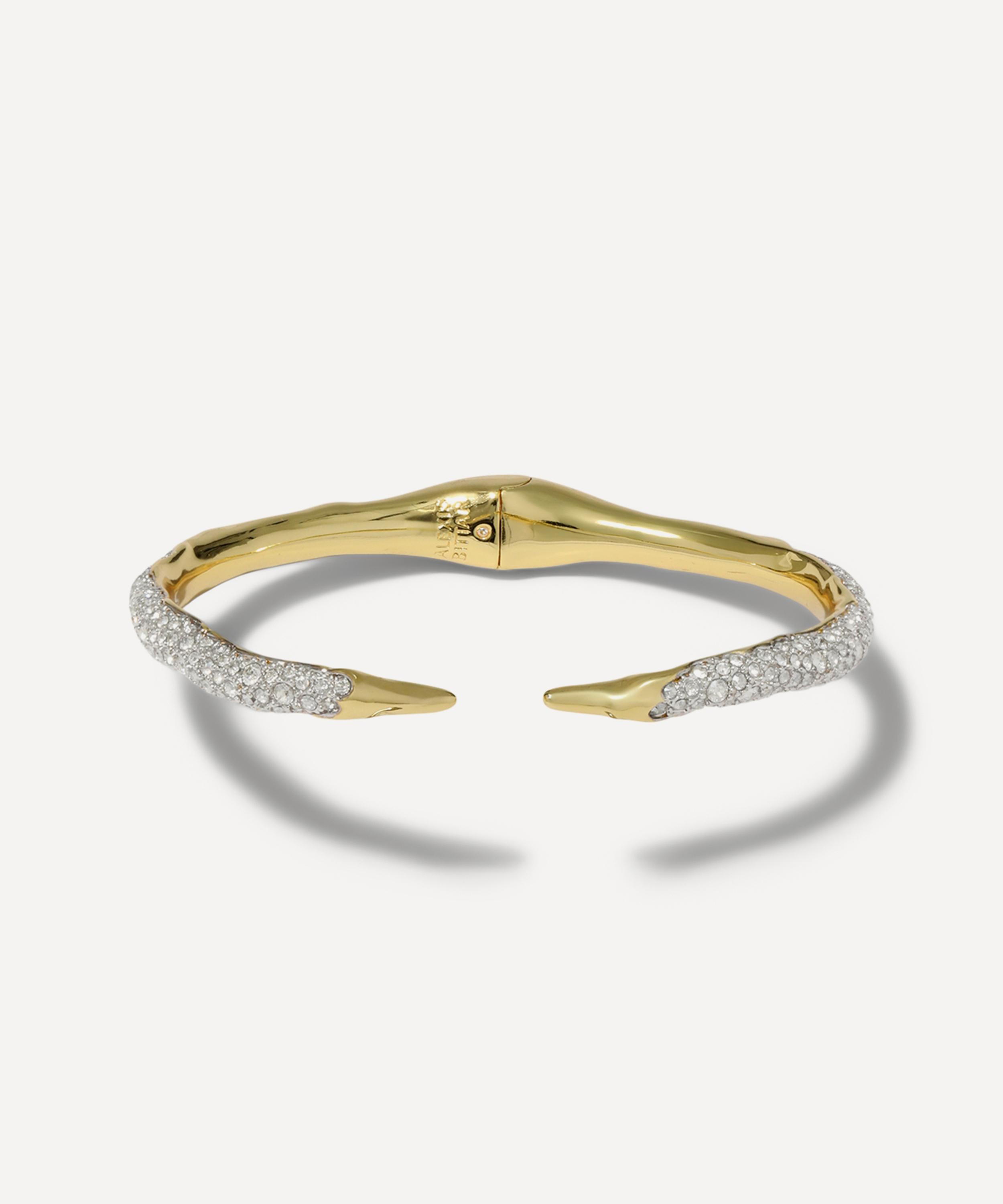 Alexis Bittar - 14ct Gold-Plated Solanales Crystal Spear Hinge Bracelet image number 0
