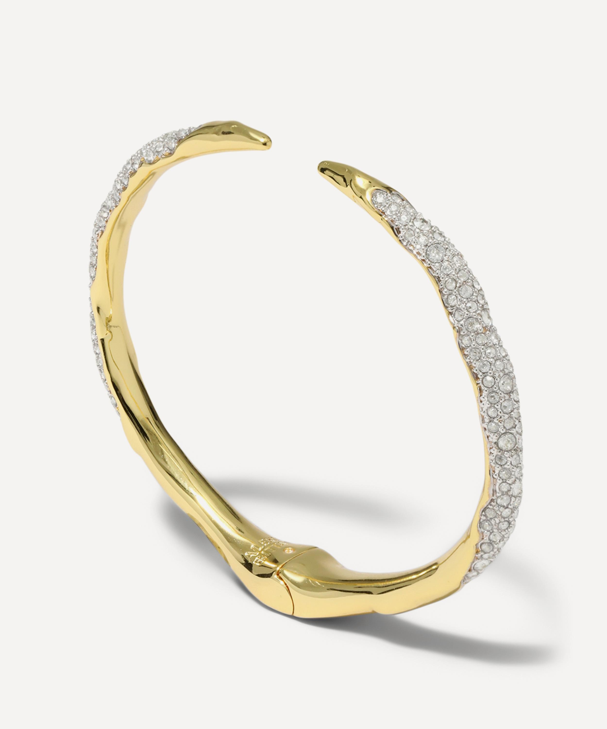 Alexis Bittar - 14ct Gold-Plated Solanales Crystal Spear Hinge Bracelet image number 3