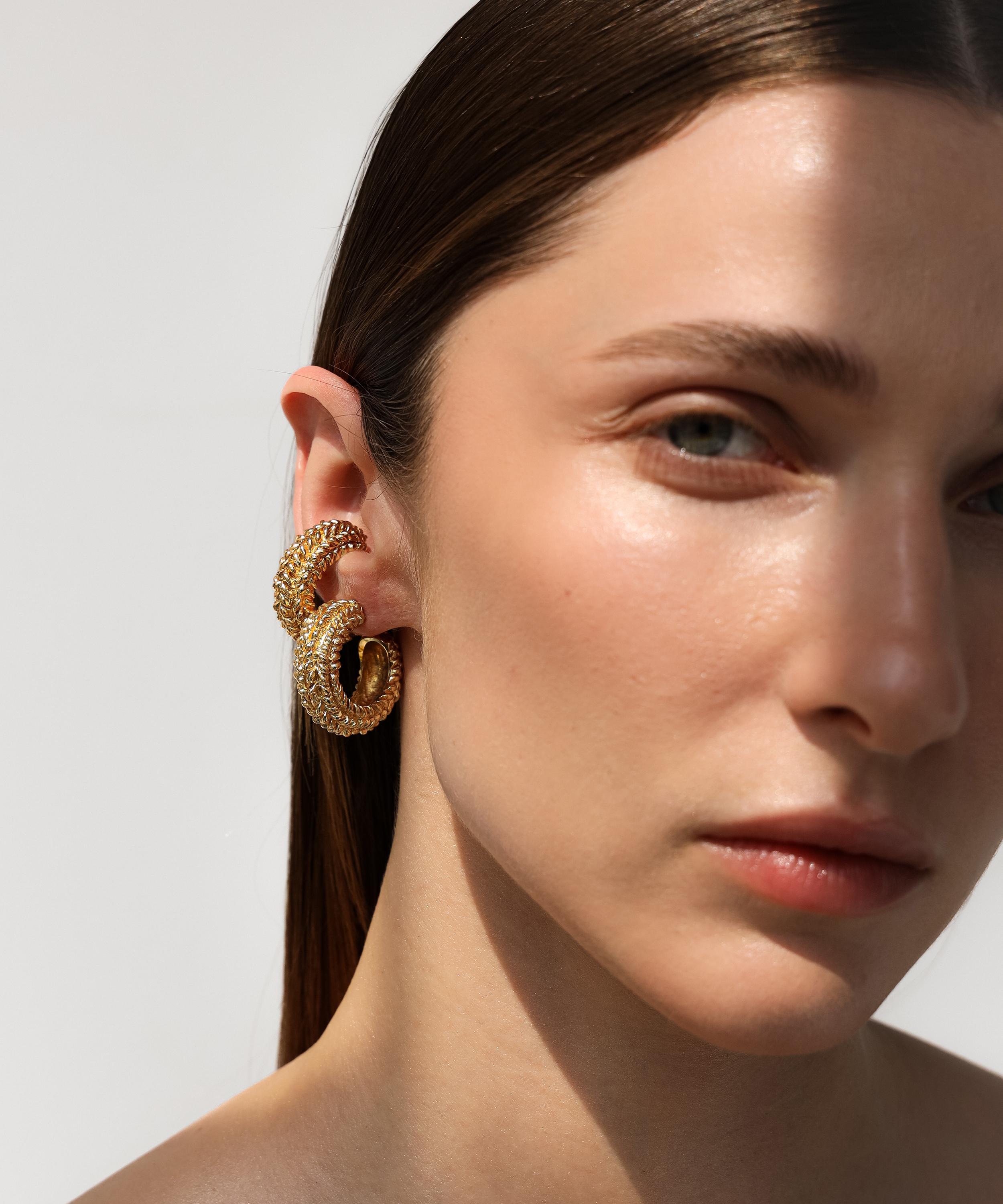 Paola Sighinolfi - 14ct Gold-Plated Gabby Earrings image number 1