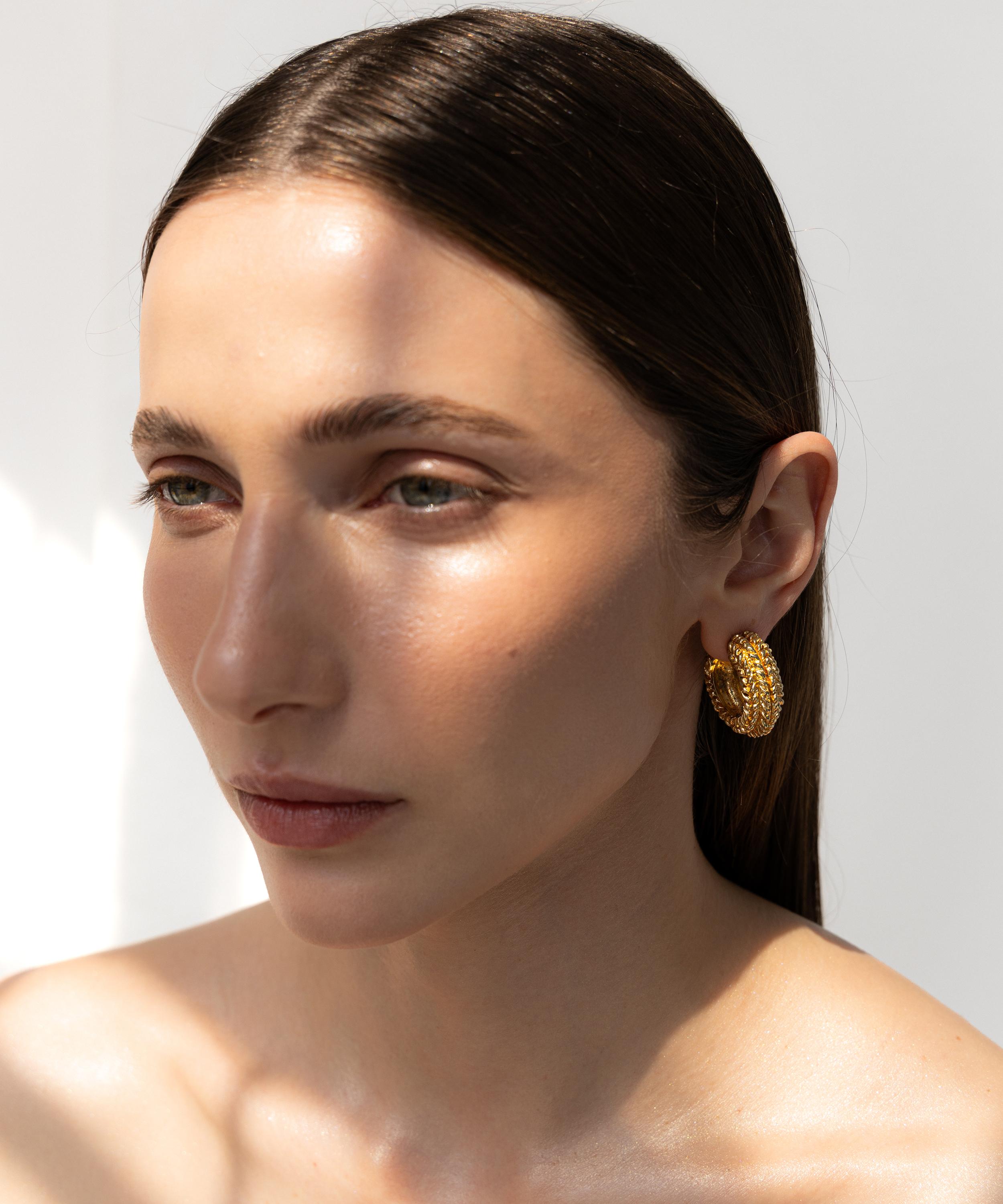 Paola Sighinolfi - 14ct Gold-Plated Gabby Earrings image number 2