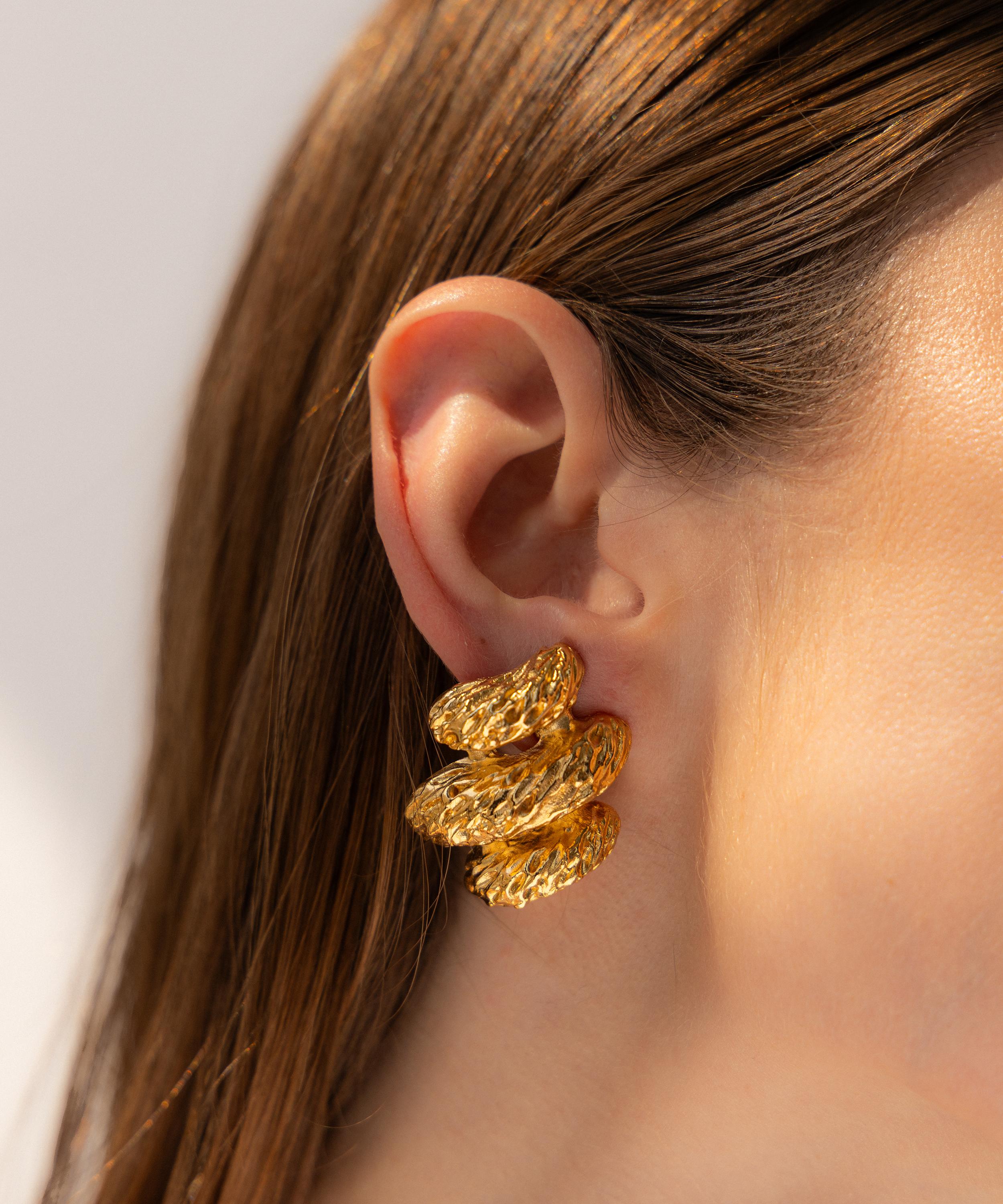 Paola Sighinolfi - 14ct Gold-Plated Alana Earrings image number 2