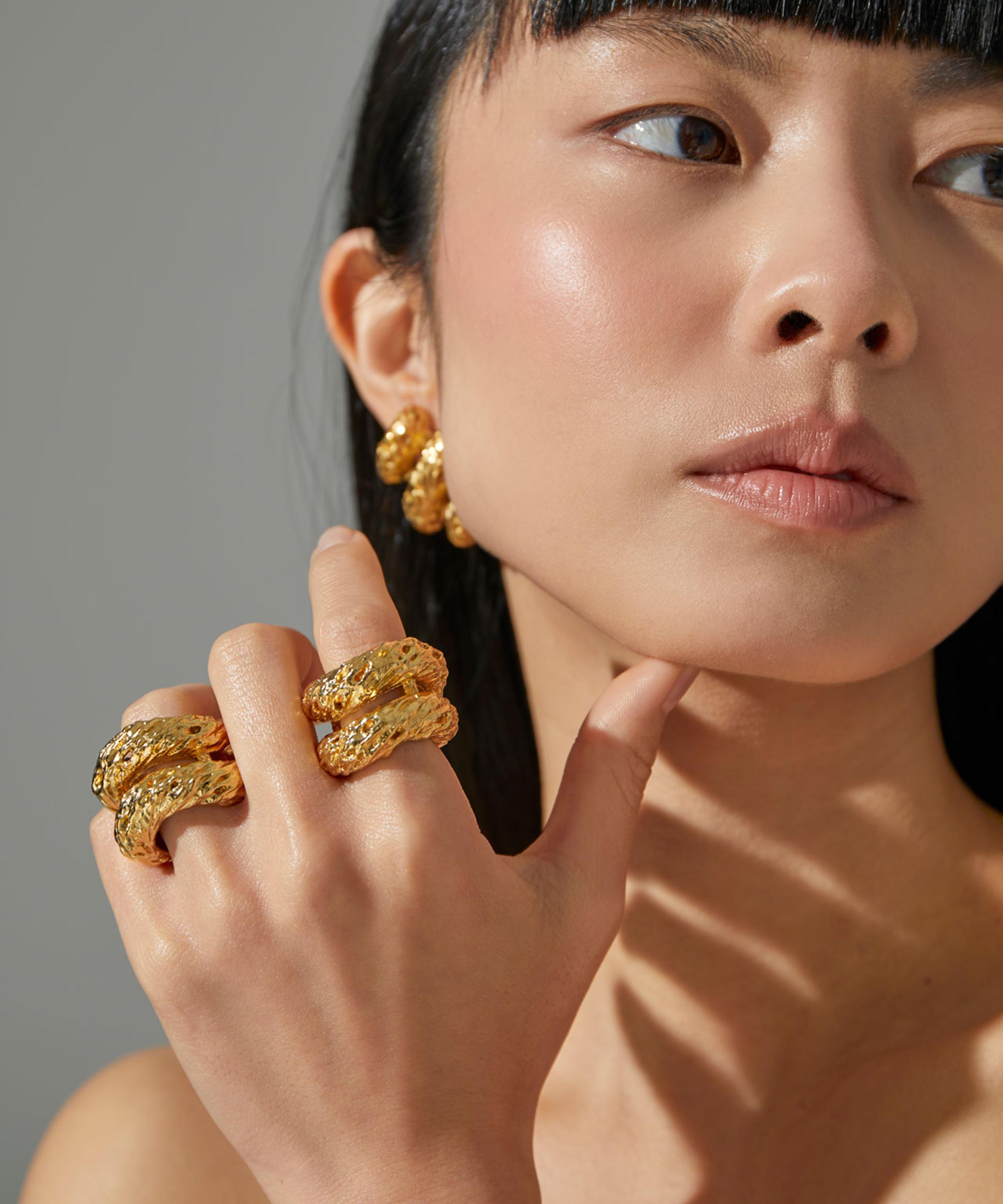 Paola Sighinolfi - 14ct Gold-Plated Alana Earrings image number 3
