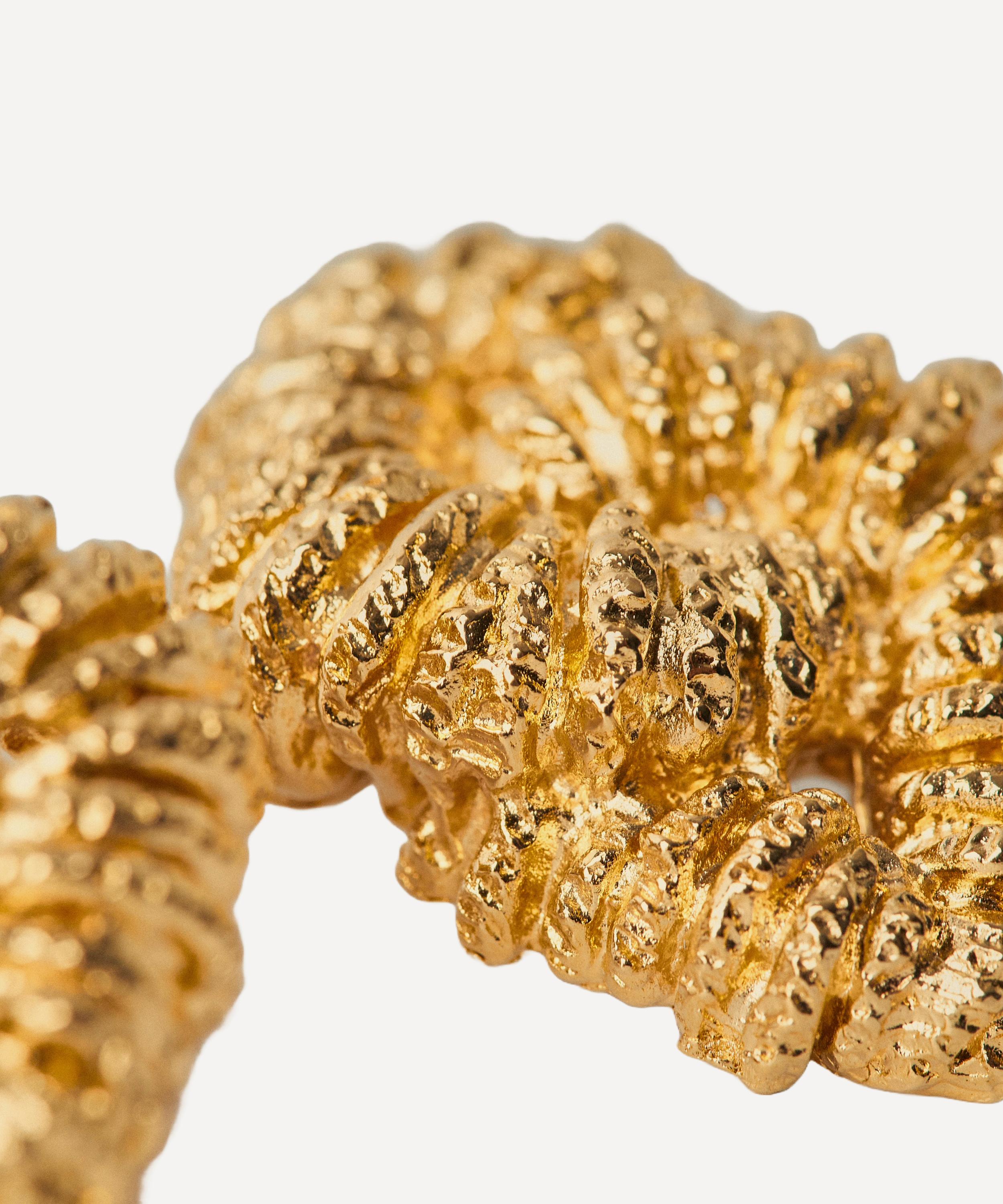 Paola Sighinolfi - 14ct Gold-Plated Loto Earrings image number 3