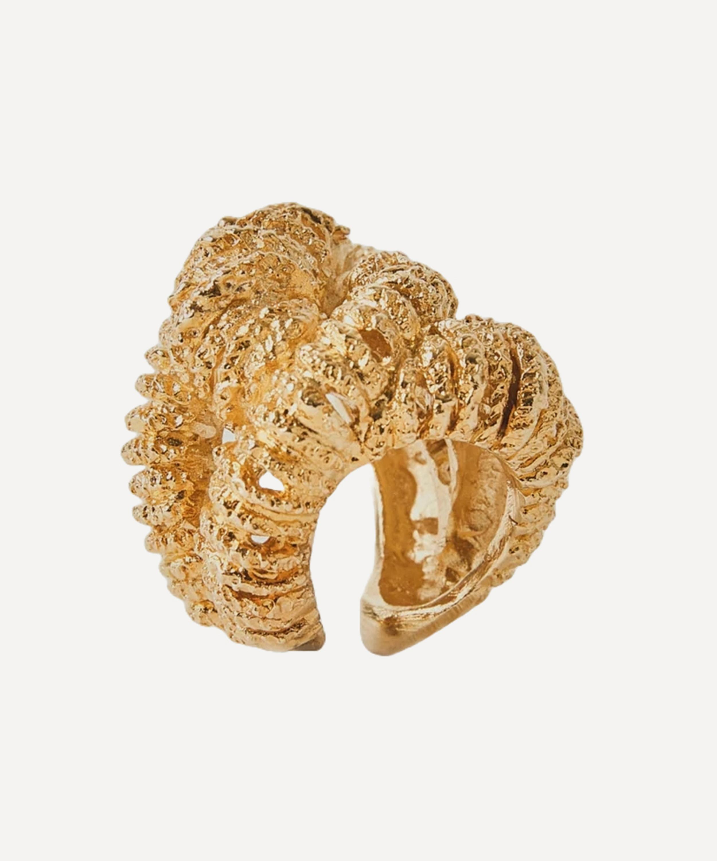 Paola Sighinolfi - 14ct Gold-Plated Era Ring image number 0