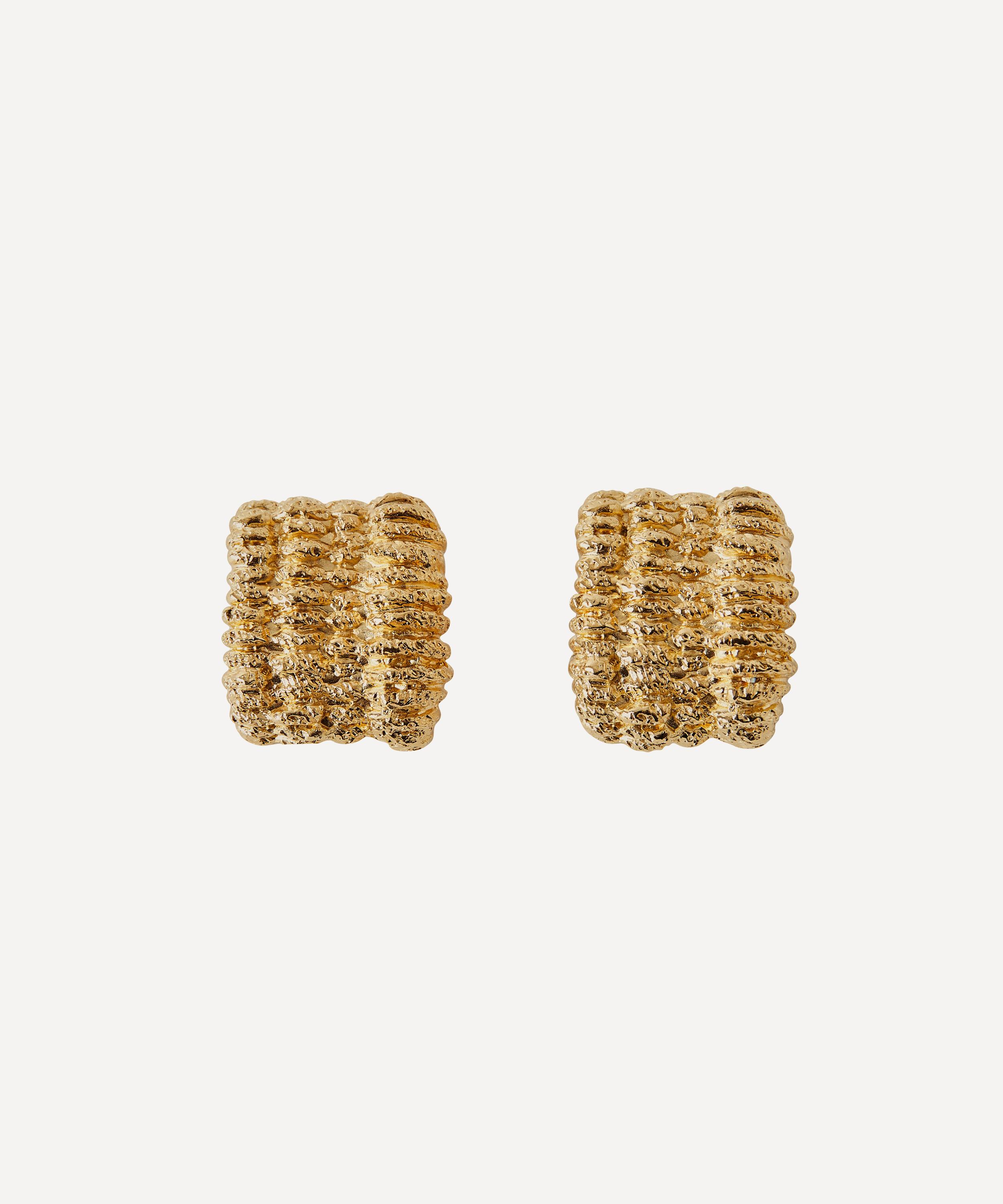 Paola Sighinolfi - 14ct Gold-Plated Small Sonora Earrings image number 0