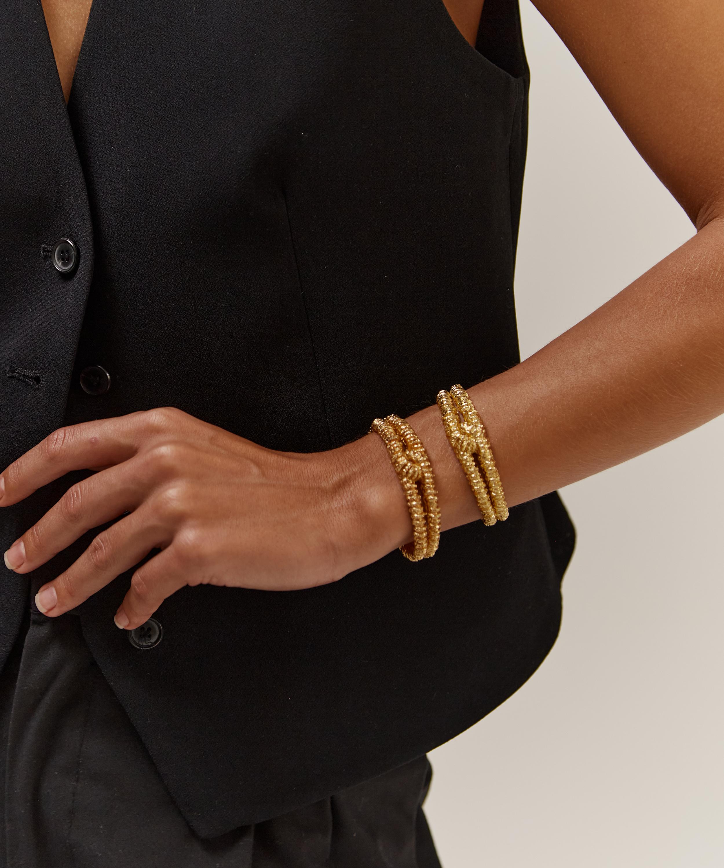 Paola Sighinolfi - 14ct Gold-Plated Ocaso Bracelet image number 1