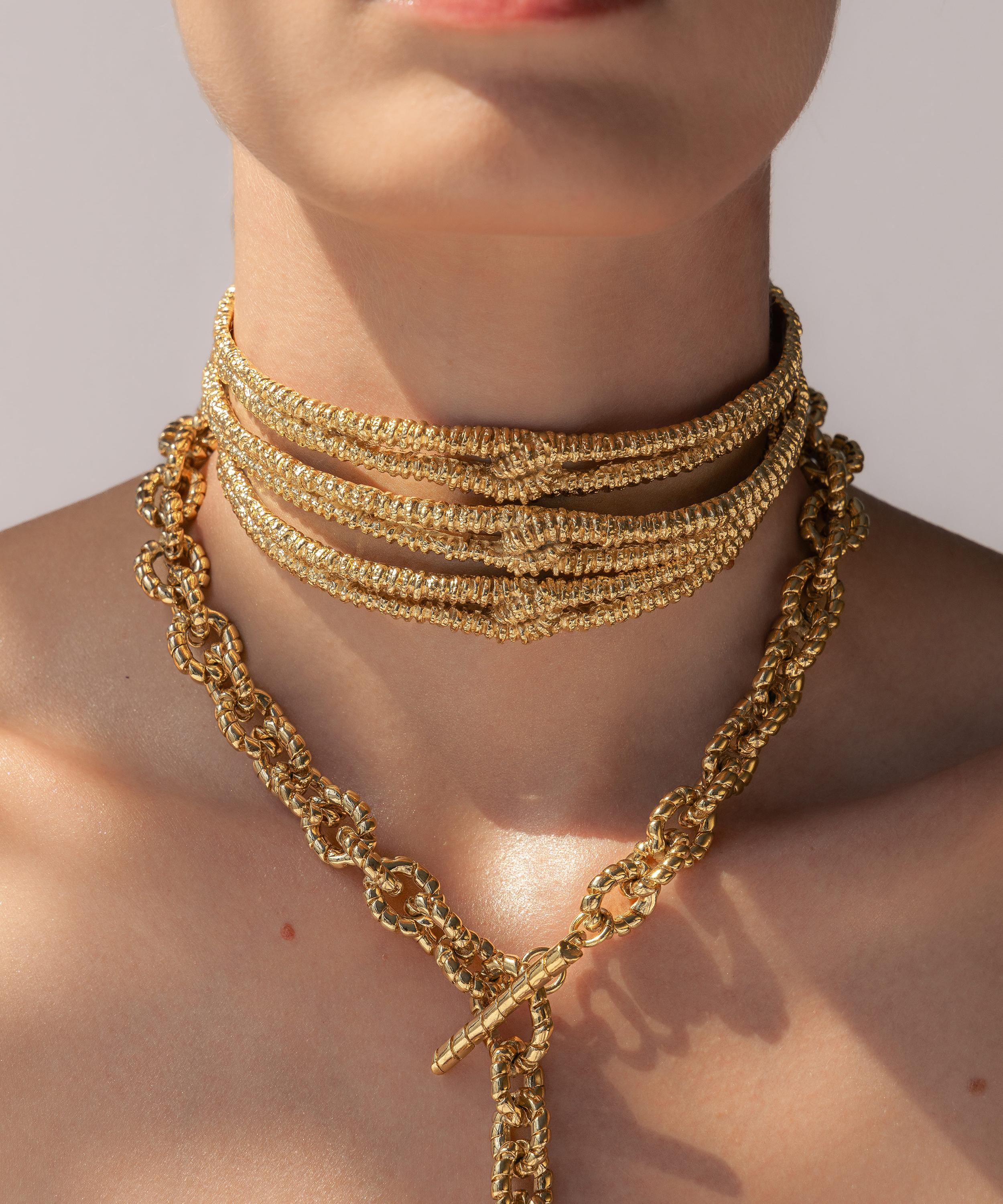 Paola Sighinolfi - 14ct Gold-Plated Ocaso Necklace image number 2