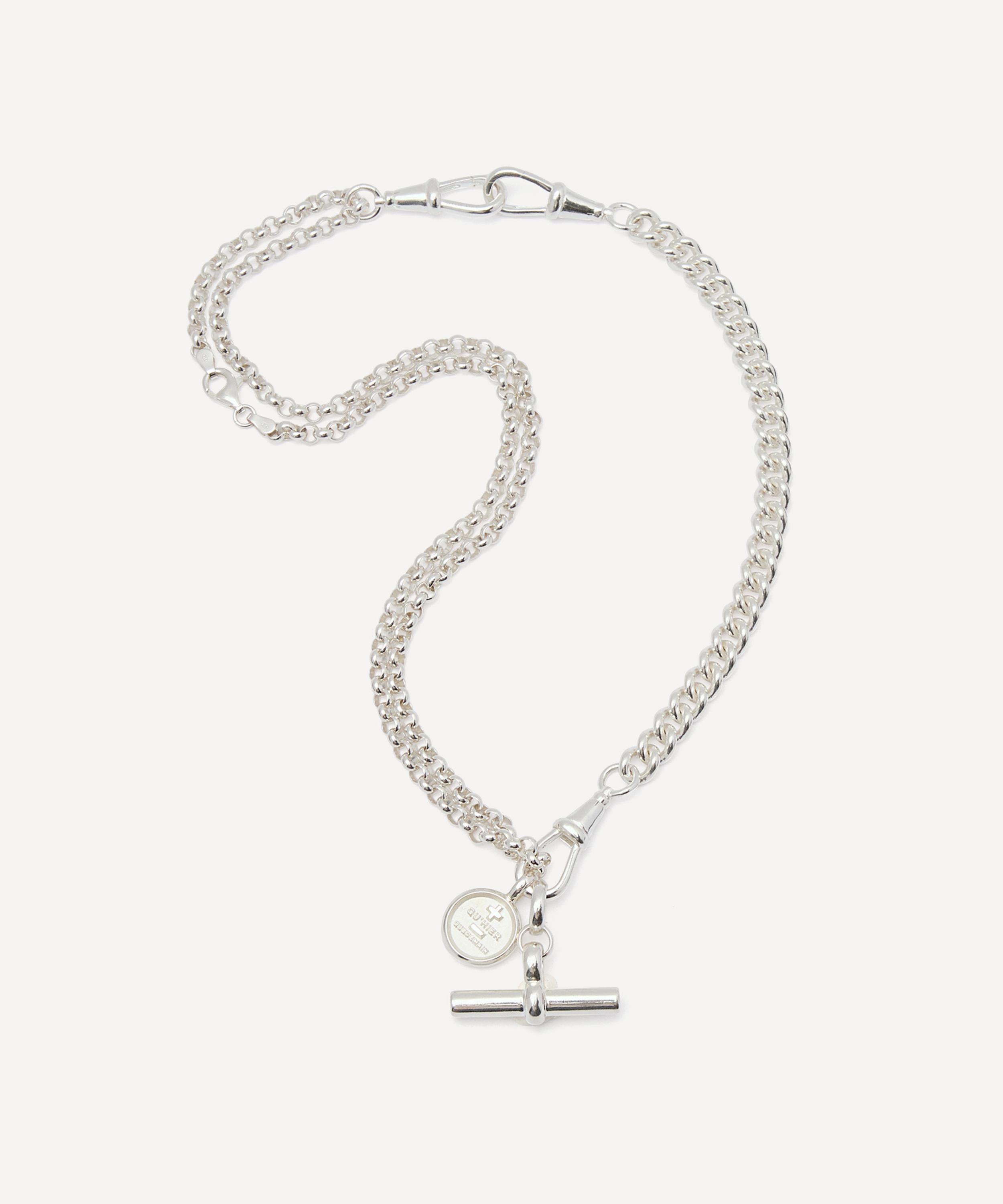Tilly Sveaas - Silver-Plated Moi and Toi Mixed Link Bracelet and Necklace Set image number 0