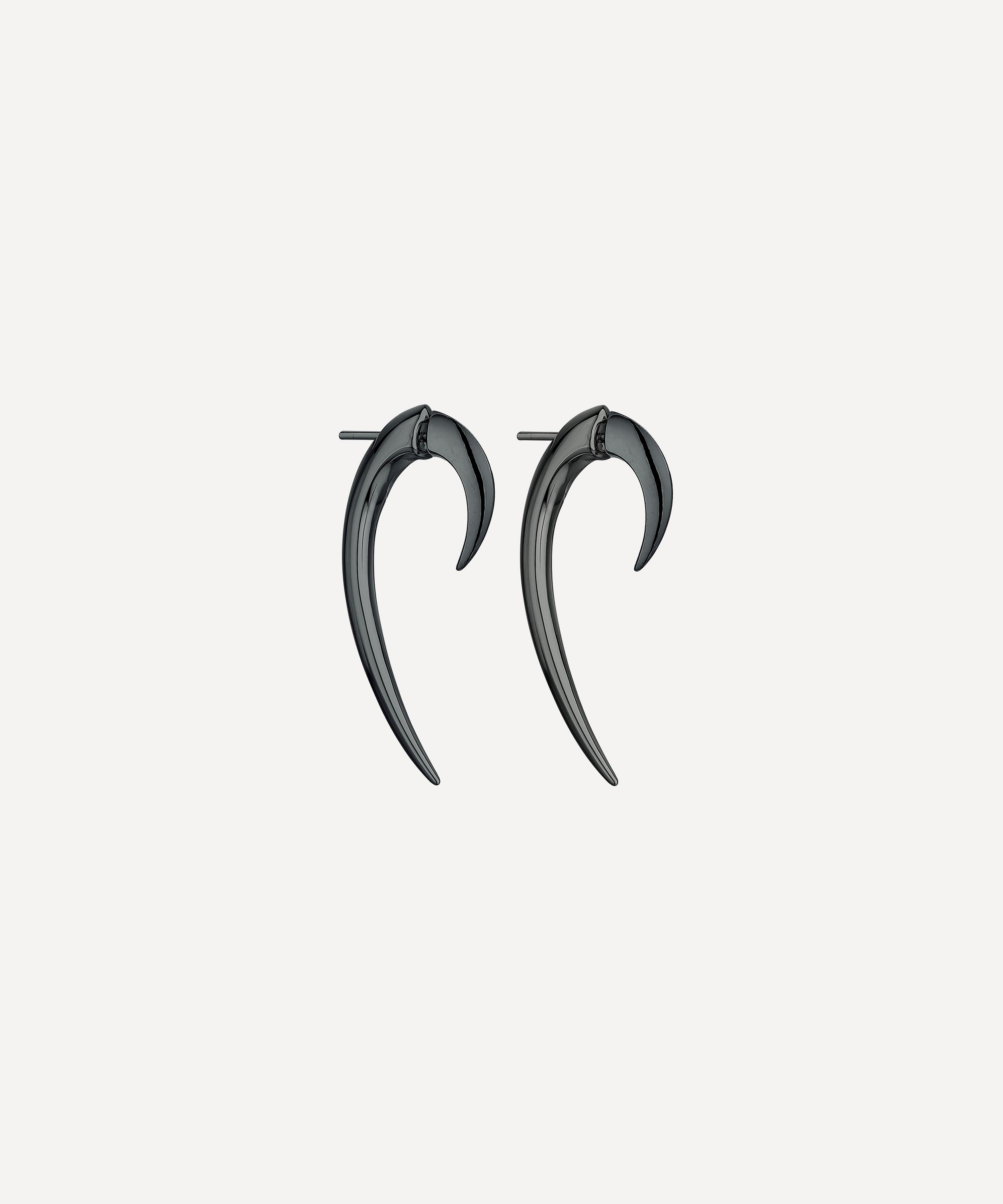 Shaun Leane - Sterling Silver Black Rhodium Hook Earrings image number 0