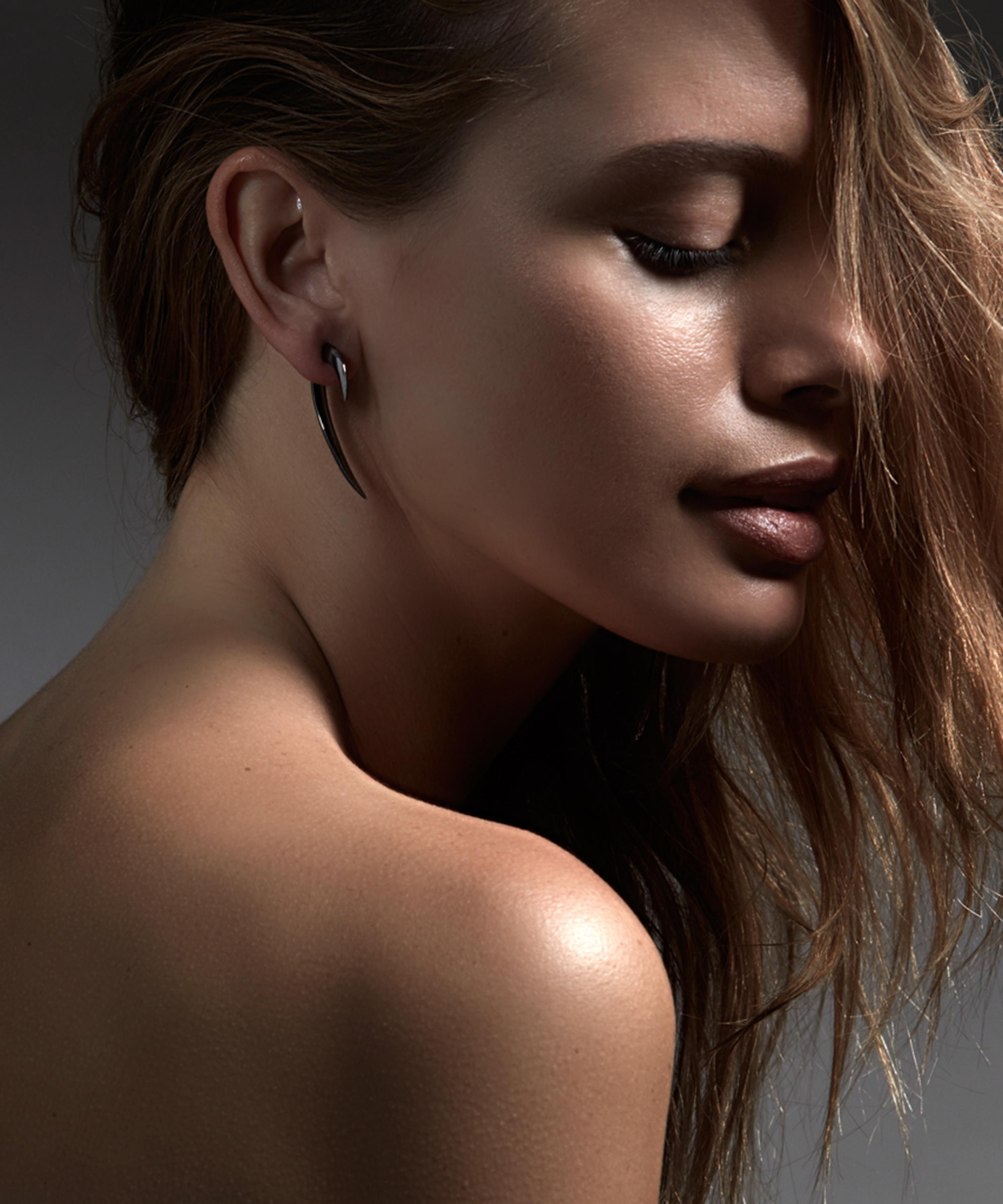 Shaun Leane - Sterling Silver Black Rhodium Hook Earrings image number 1