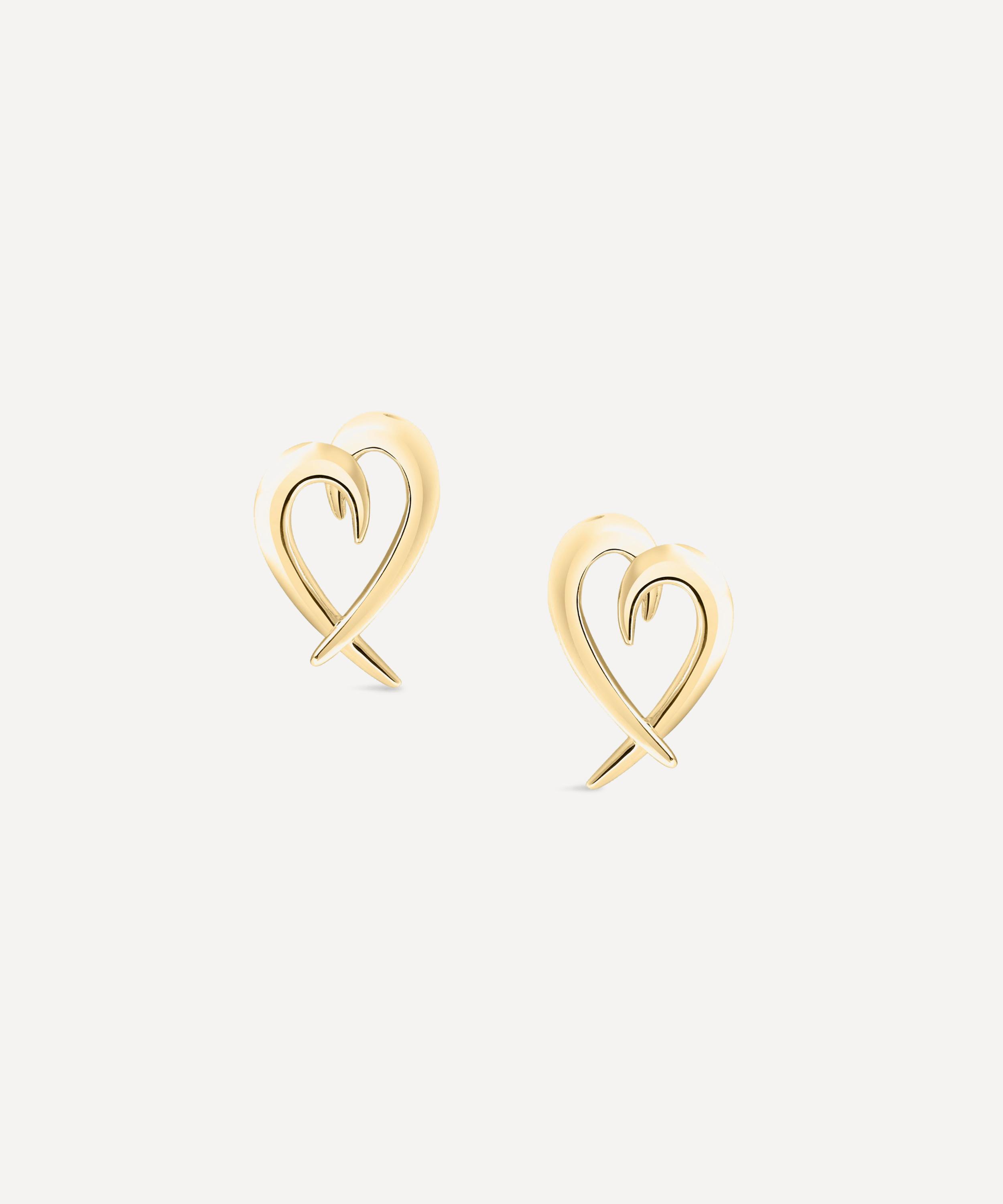 Shaun Leane - 18ct Gold Vermeil Hook Heart Earrings image number 0