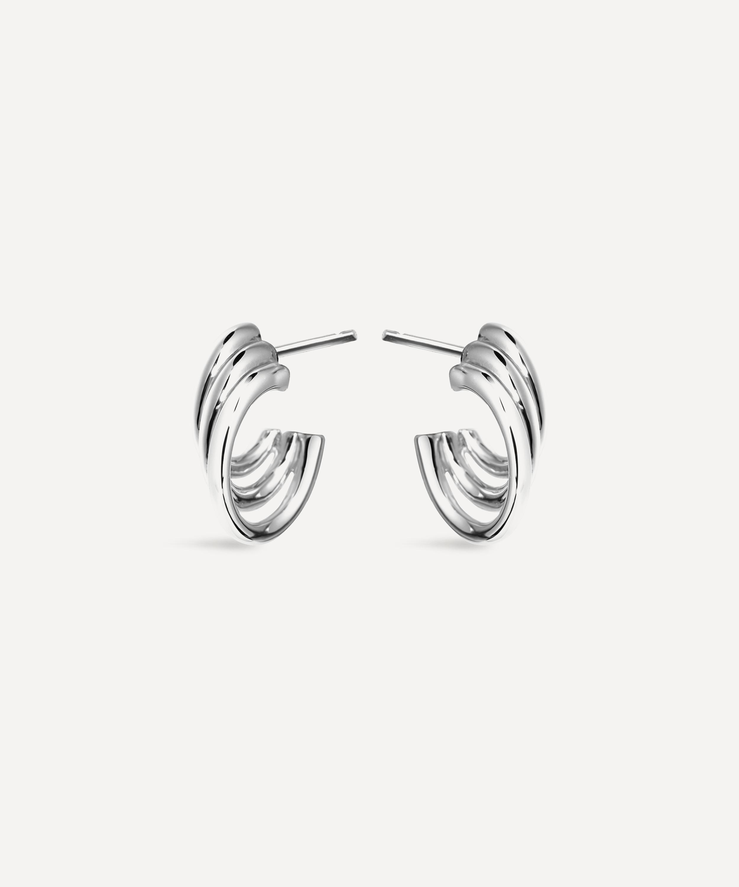 Shaun Leane - Sterling Silver Bound Hoop Earrings image number 2